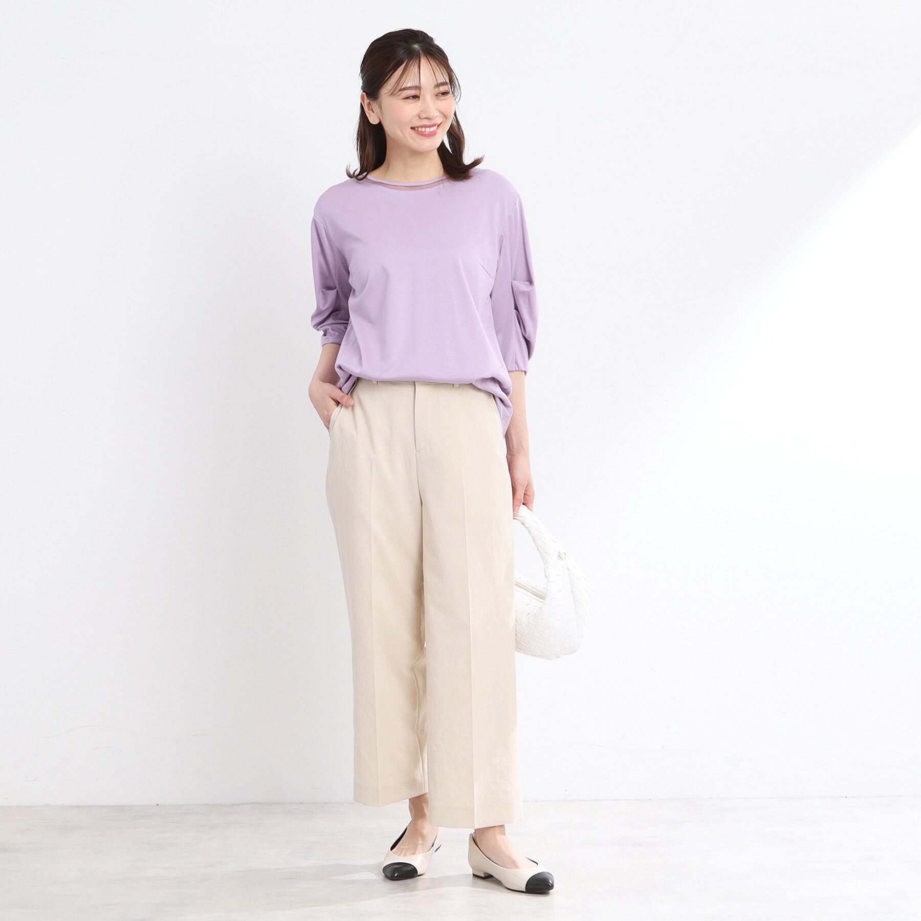 Reflect「【腰周りカバー】すっきり見えAラインカットソー」|Tシャツ・カットソー|