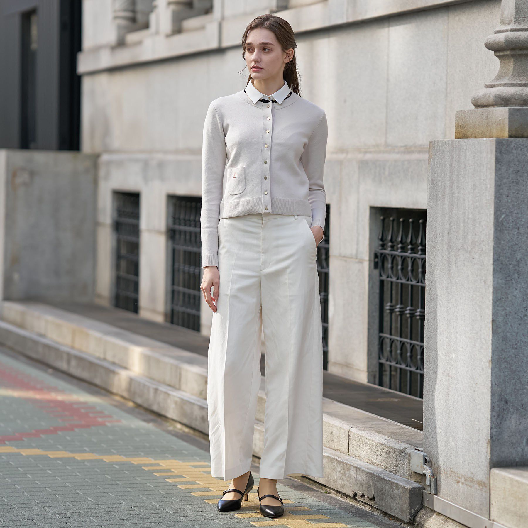 DRESSTERIOR「ウォッシャブルコットンカシミヤカーディガン」|カーディガン|