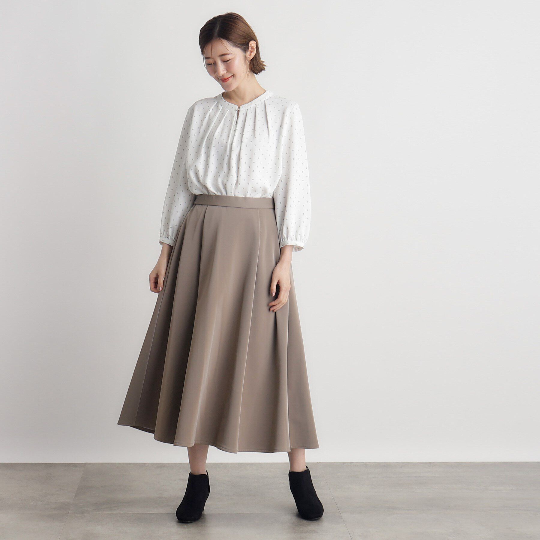 grove「プリントタックブラウス」|シャツ・ブラウス|