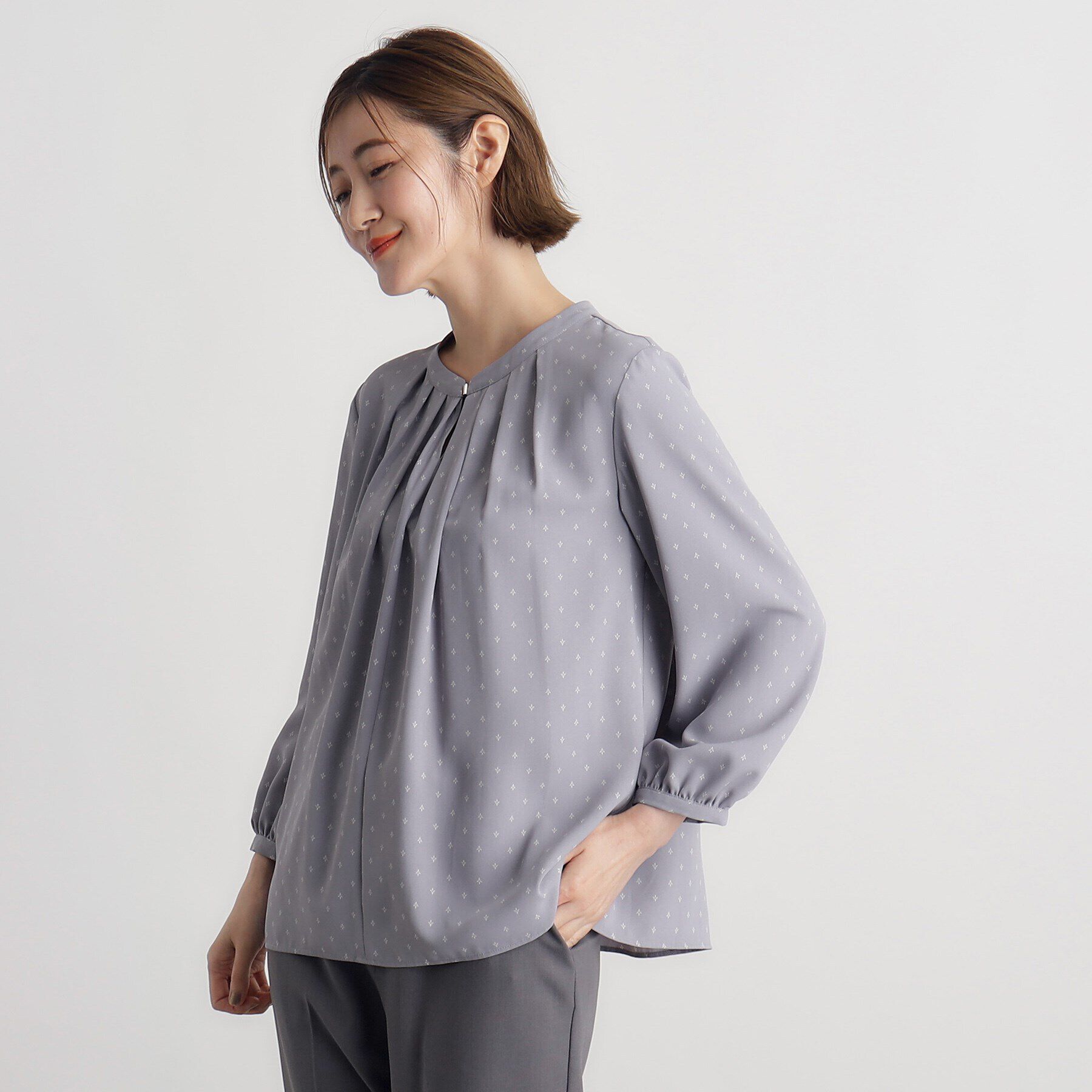 grove「プリントタックブラウス」|シャツ・ブラウス|