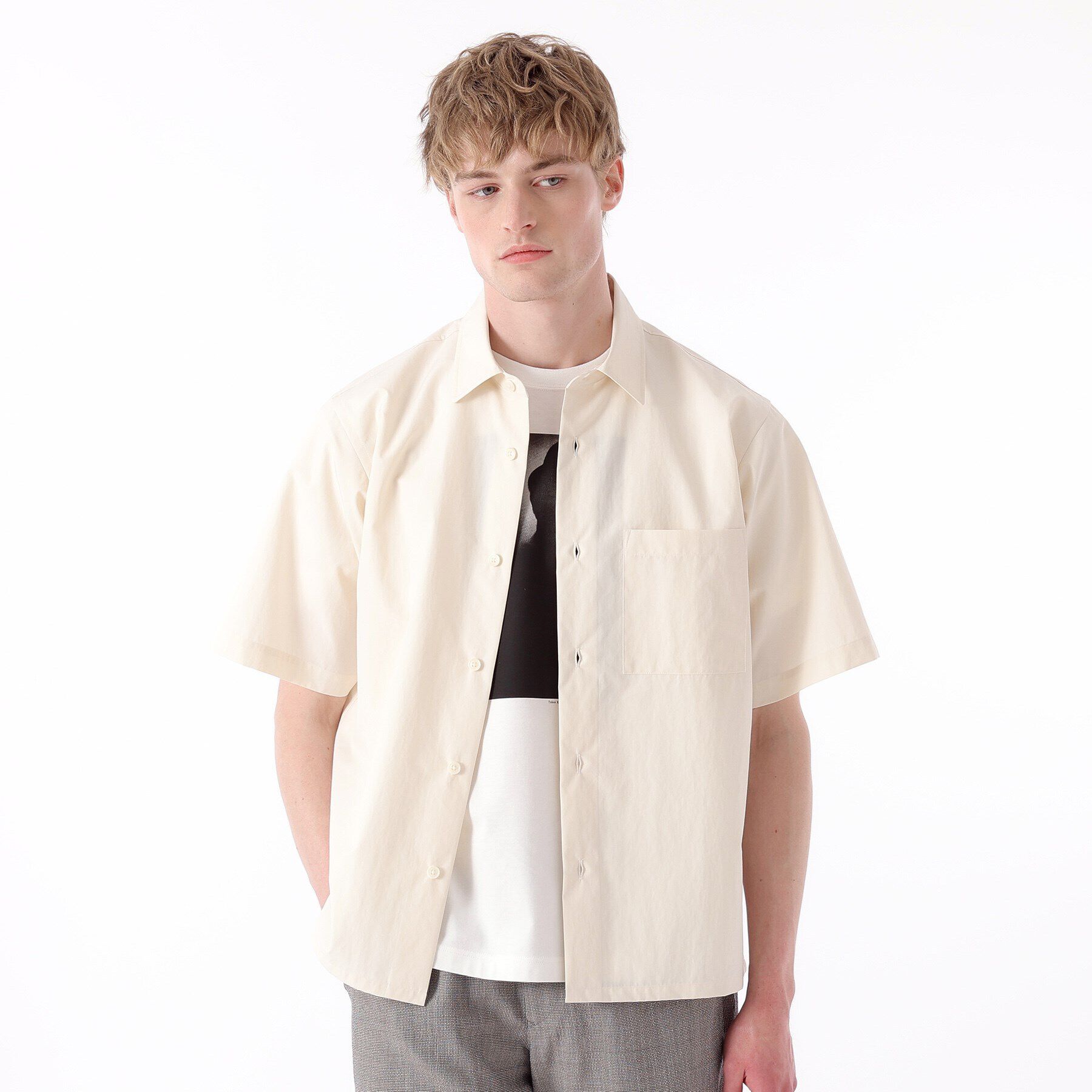 TAKEO KIKUCHI「【THE FLAGSHIP】ウェザークロス シャツ」|シャツ・ブラウス|ライトベージュ(05
