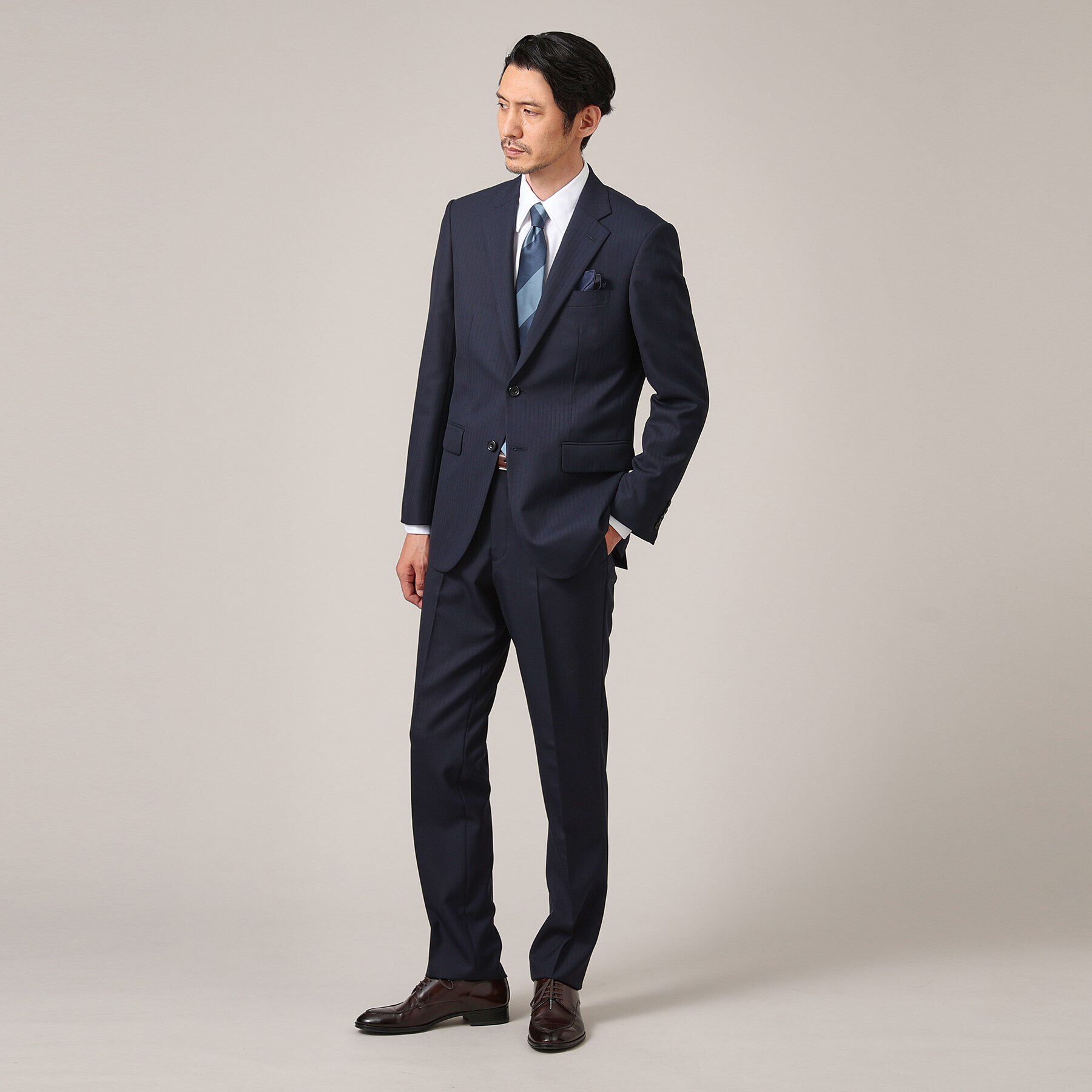 TAKEO KIKUCHI「シャドーオルタネート　ストライプ スーツ」|スーツ|