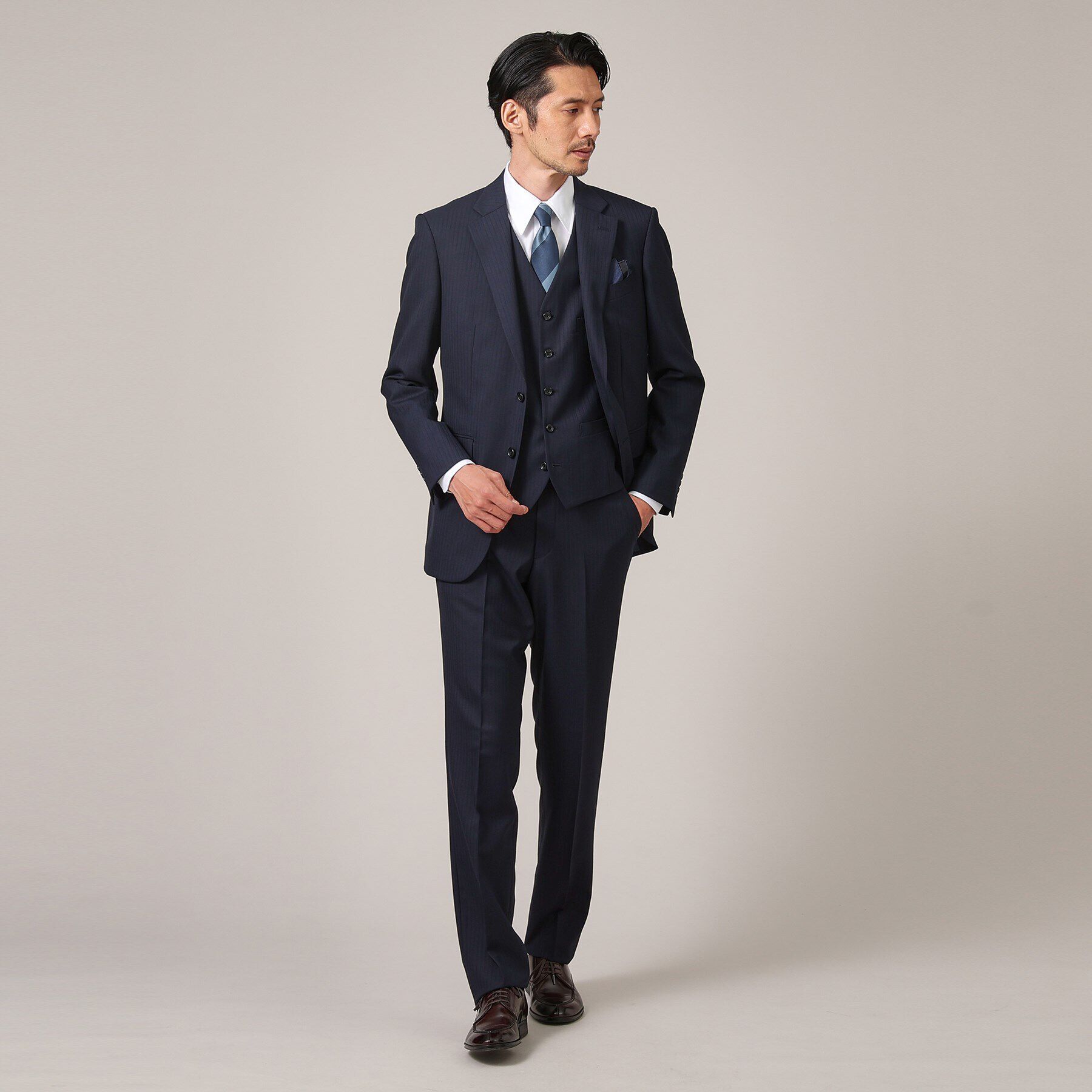 TAKEO KIKUCHI「シャドーオルタネート　ストライプ スーツ」|スーツ|