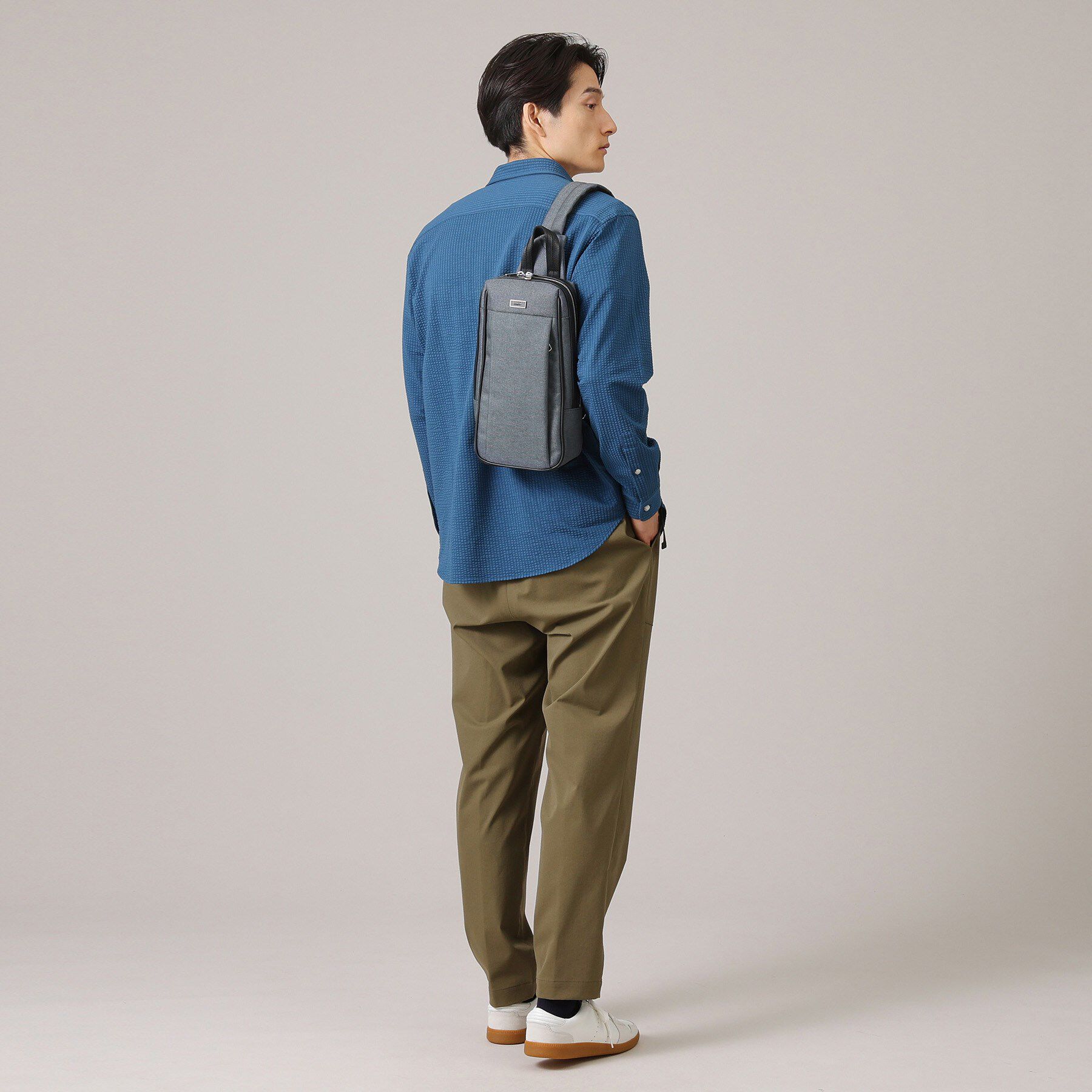 TAKEO KIKUCHI「スリム ヘリンボン ワンショルダーバッグ」|ショルダー・メッセンジャー|