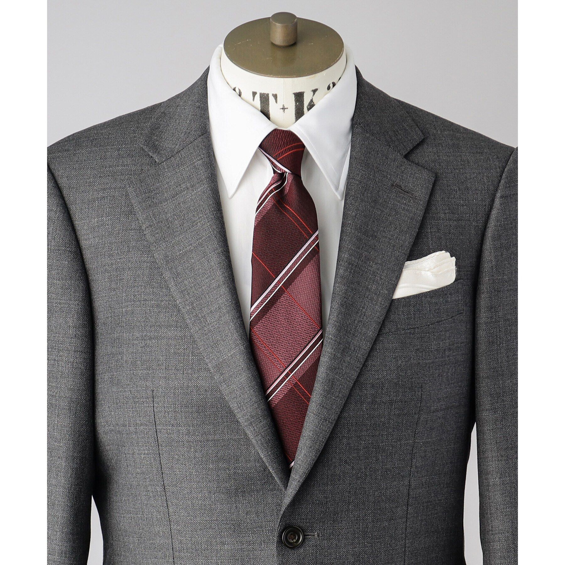 TAKEO KIKUCHI「【THE FLAGSHIP】紗綾紋ストライプ　ネクタイ」|ネクタイ・蝶ネクタイ|ピンク(274)