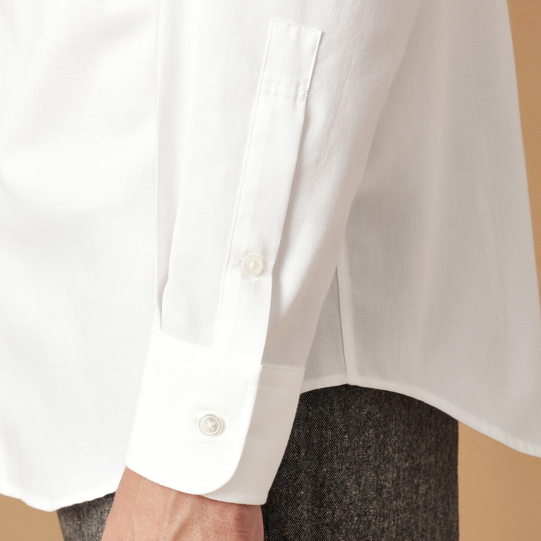 40CARATS&525「コットンレーヨン タブカラードレスシャツ」|シャツ・ブラウス|