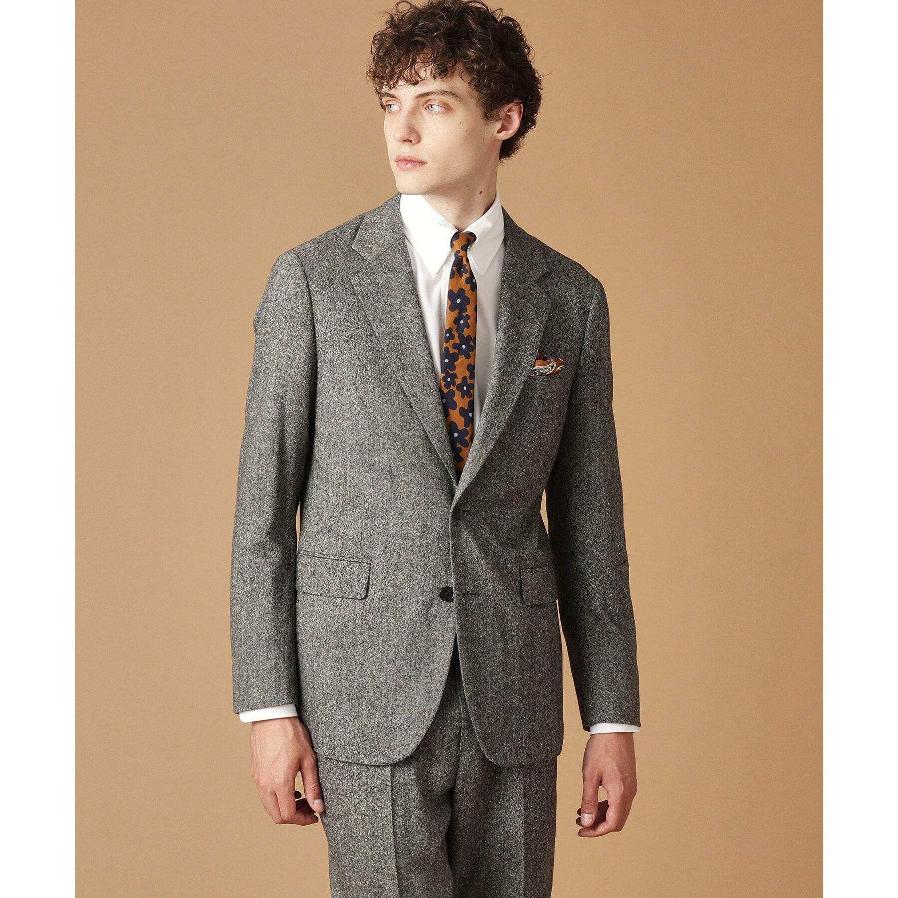 40CARATS&525「コットンレーヨン タブカラードレスシャツ」|シャツ・ブラウス|