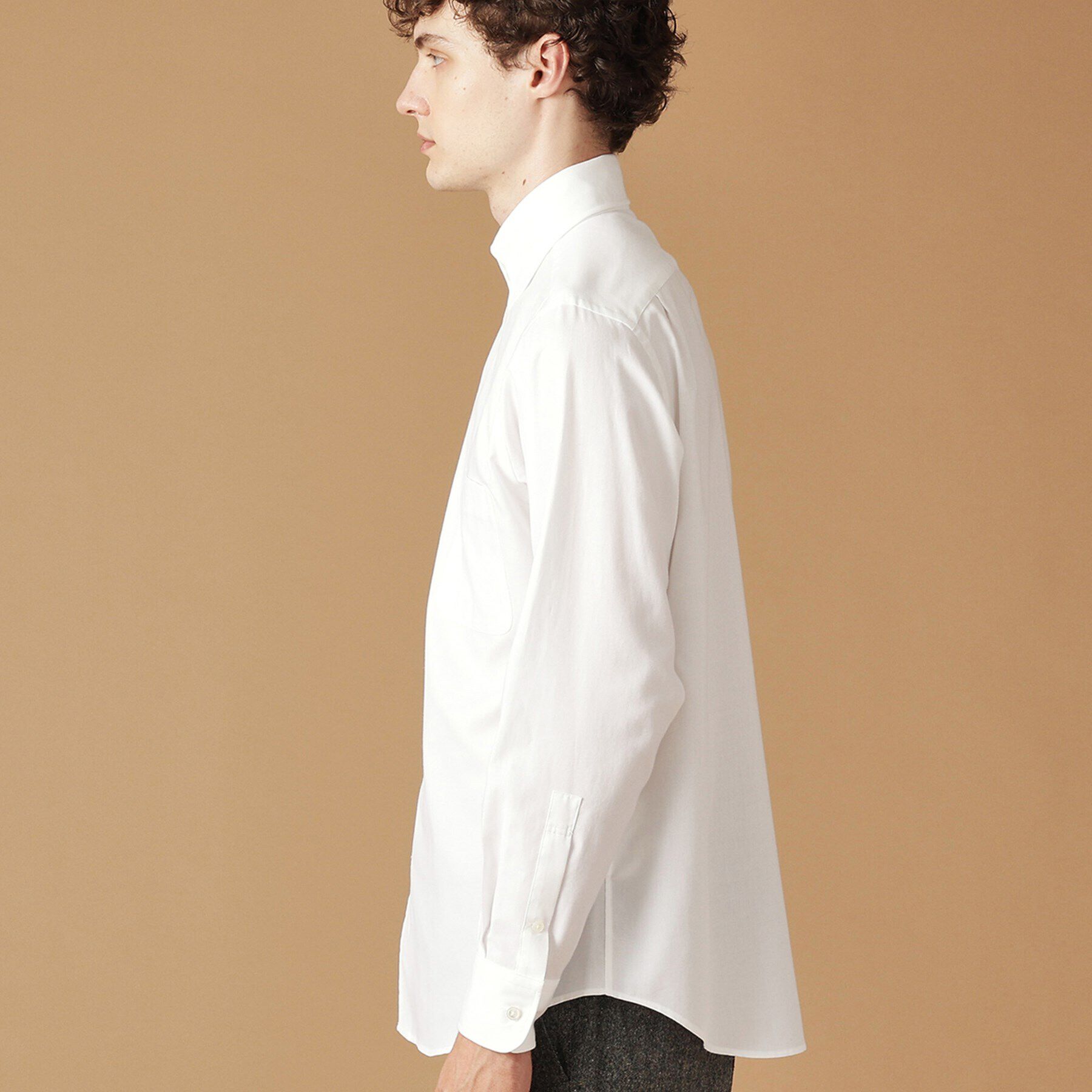 40CARATS&525「コットンレーヨン タブカラードレスシャツ」|シャツ・ブラウス|