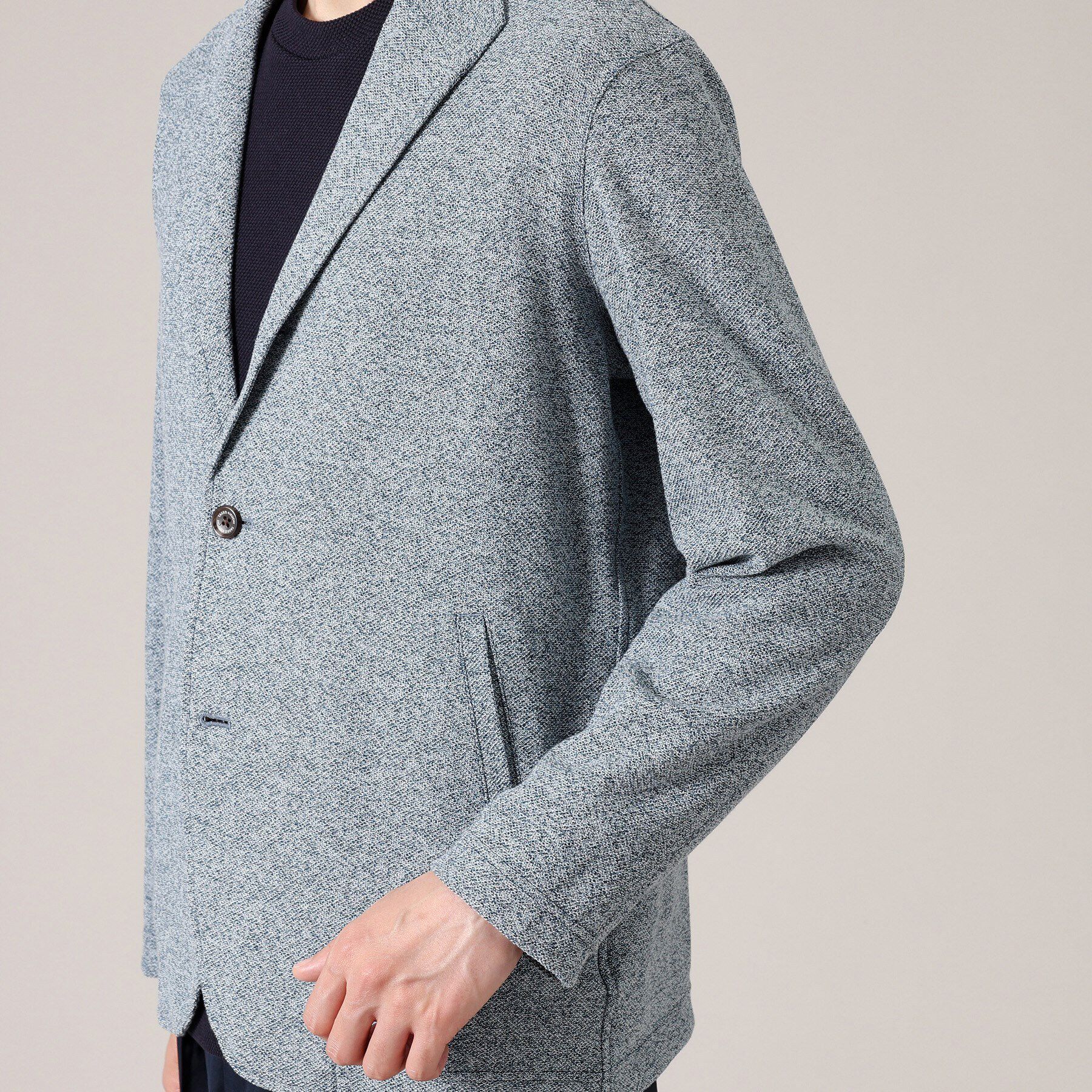 TAKEO KIKUCHI「【軽羽織/日本製】カネマサ メランジ 羽織ジャケット」|カーディガン|