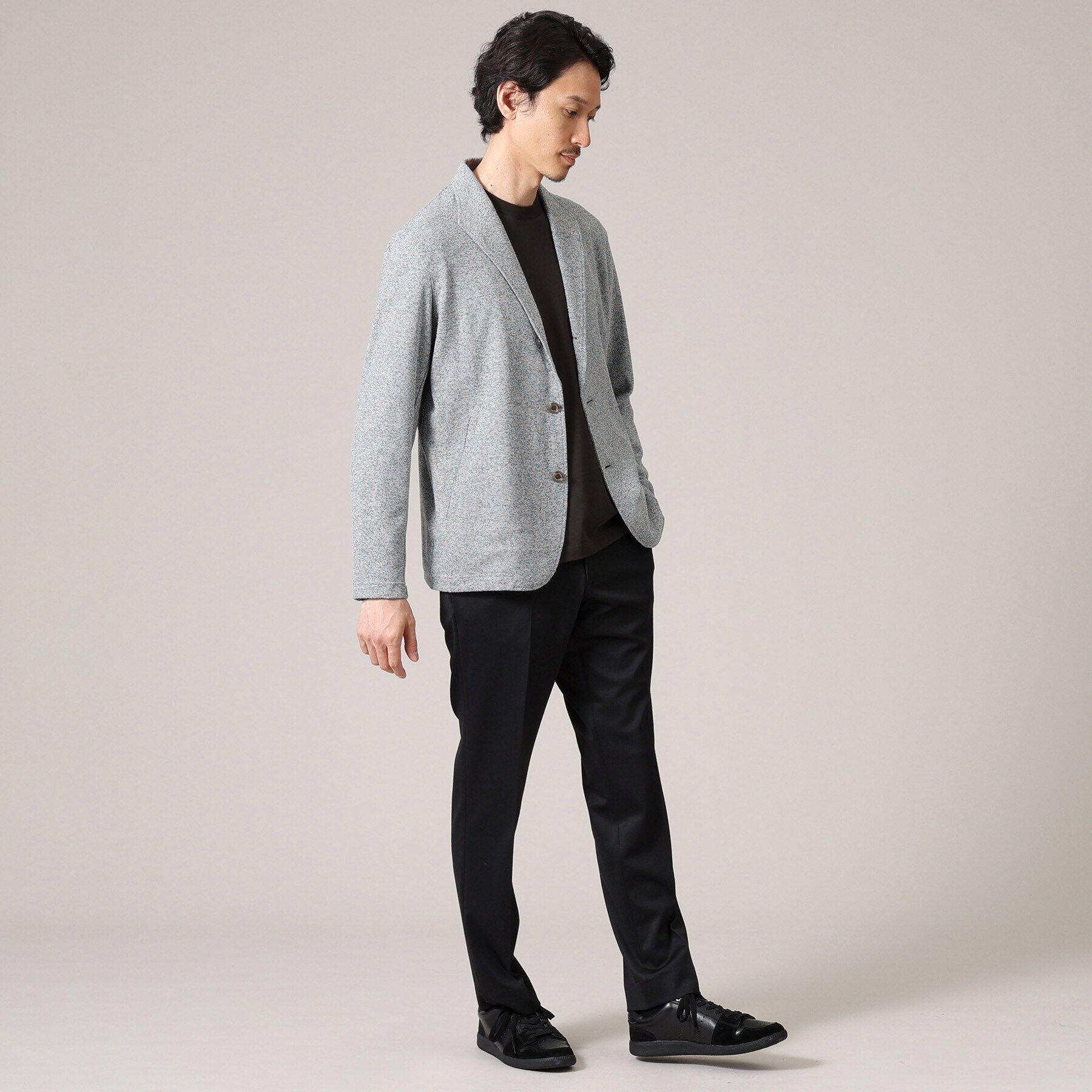 TAKEO KIKUCHI「【軽羽織/日本製】カネマサ メランジ 羽織ジャケット」|カーディガン|