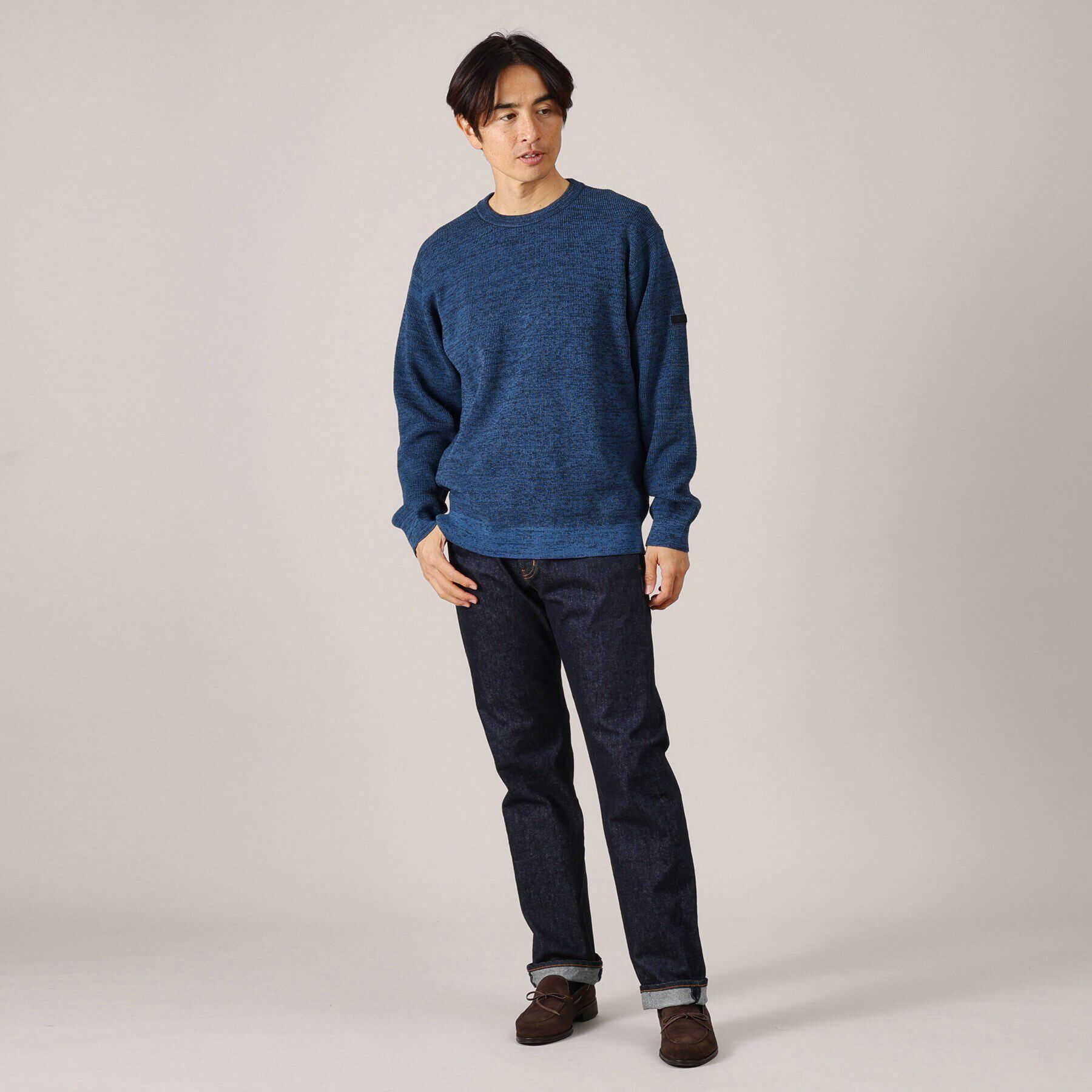TAKEO KIKUCHI「メランジプルオーバーニット」|ニット・セーター|