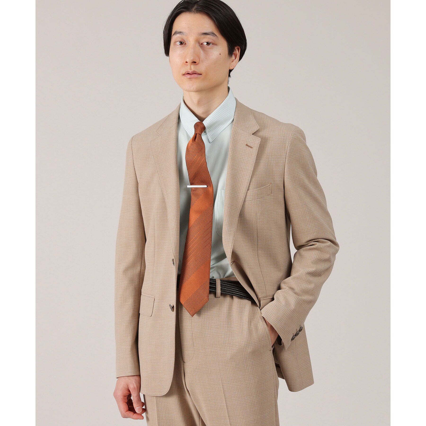 TAKEO KIKUCHI「【Made in JAPAN】番千鳥（つがいちどり）ERIシルク ネクタイ」|ネクタイ・蝶ネクタイ|