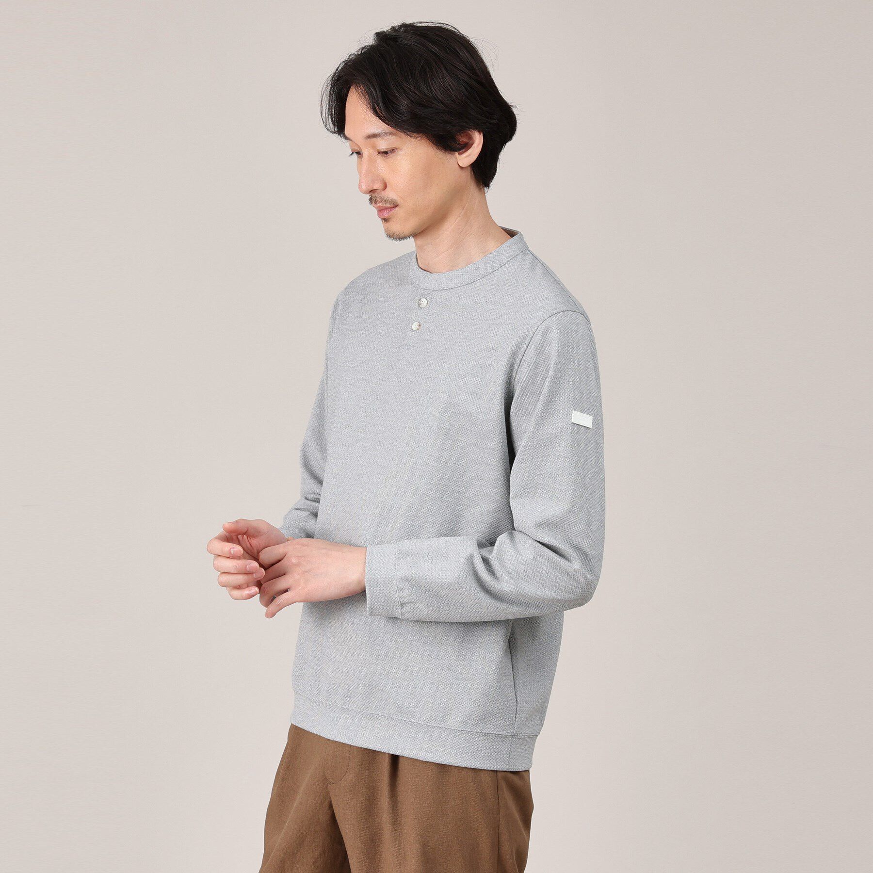 TAKEO KIKUCHI「メランジ ハニカム プルーバー」|Tシャツ・カットソー|