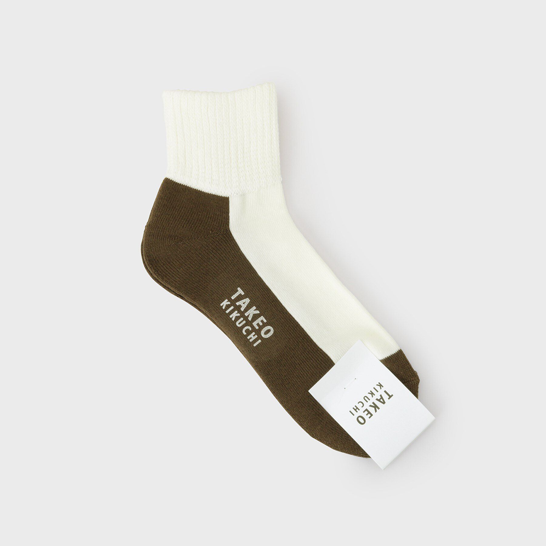 TAKEO KIKUCHI「カラーブロックショートソックス」|ソックス|ホワイト(501)