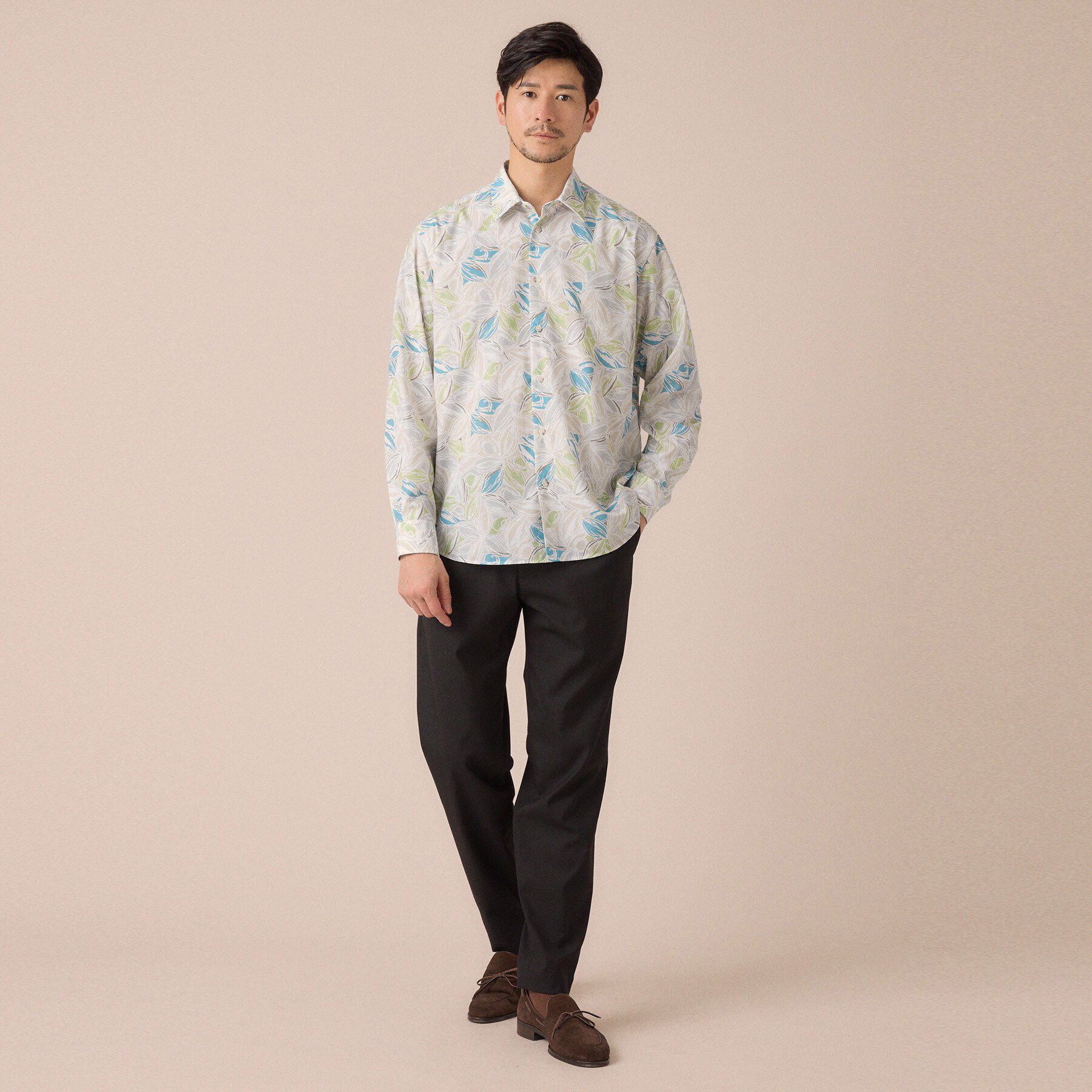 TAKEO KIKUCHI「カカオ柄プリントシャツ」|シャツ・ブラウス|