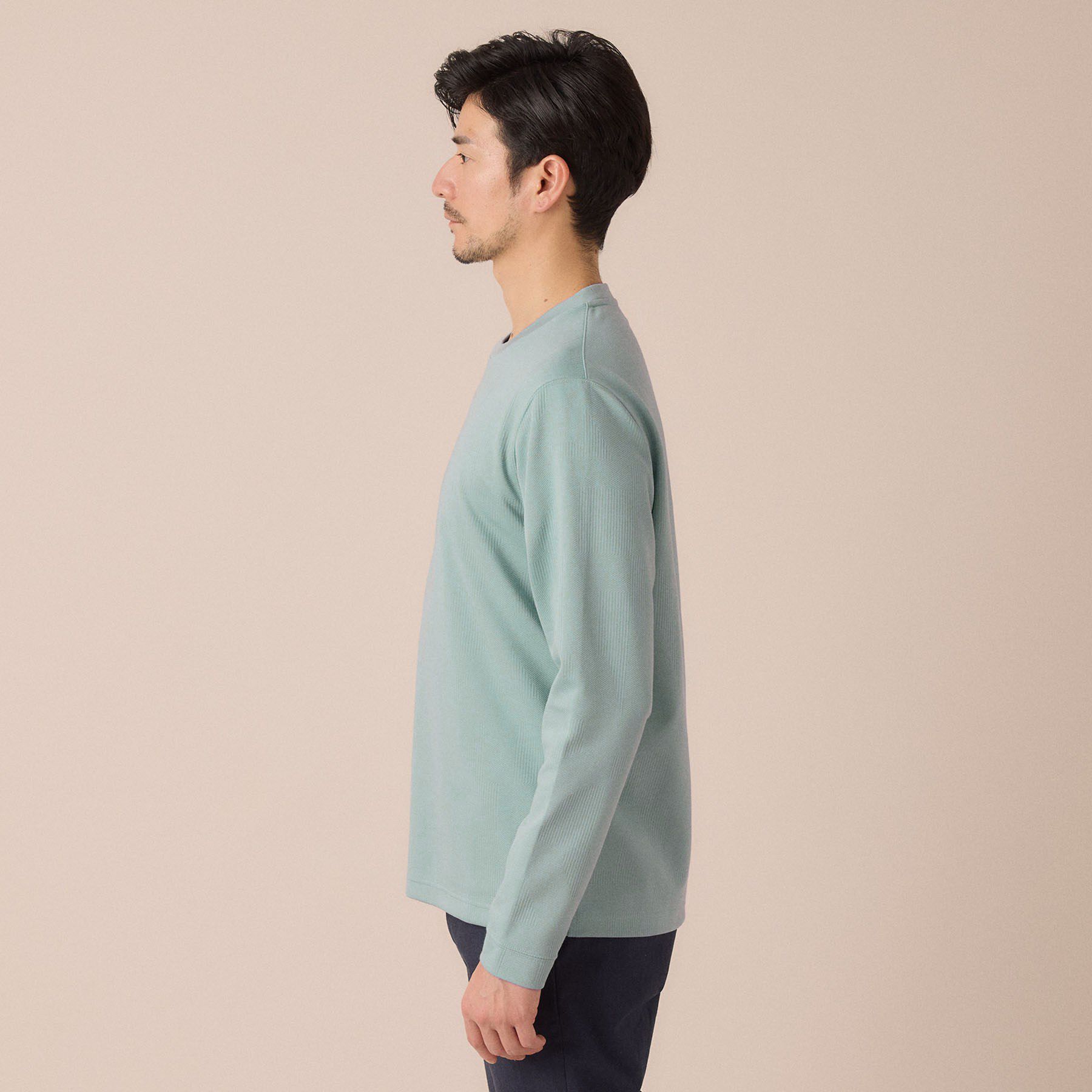 TAKEO KIKUCHI「【尾州ファブリック】ジャガードカットソー」|Tシャツ・カットソー|