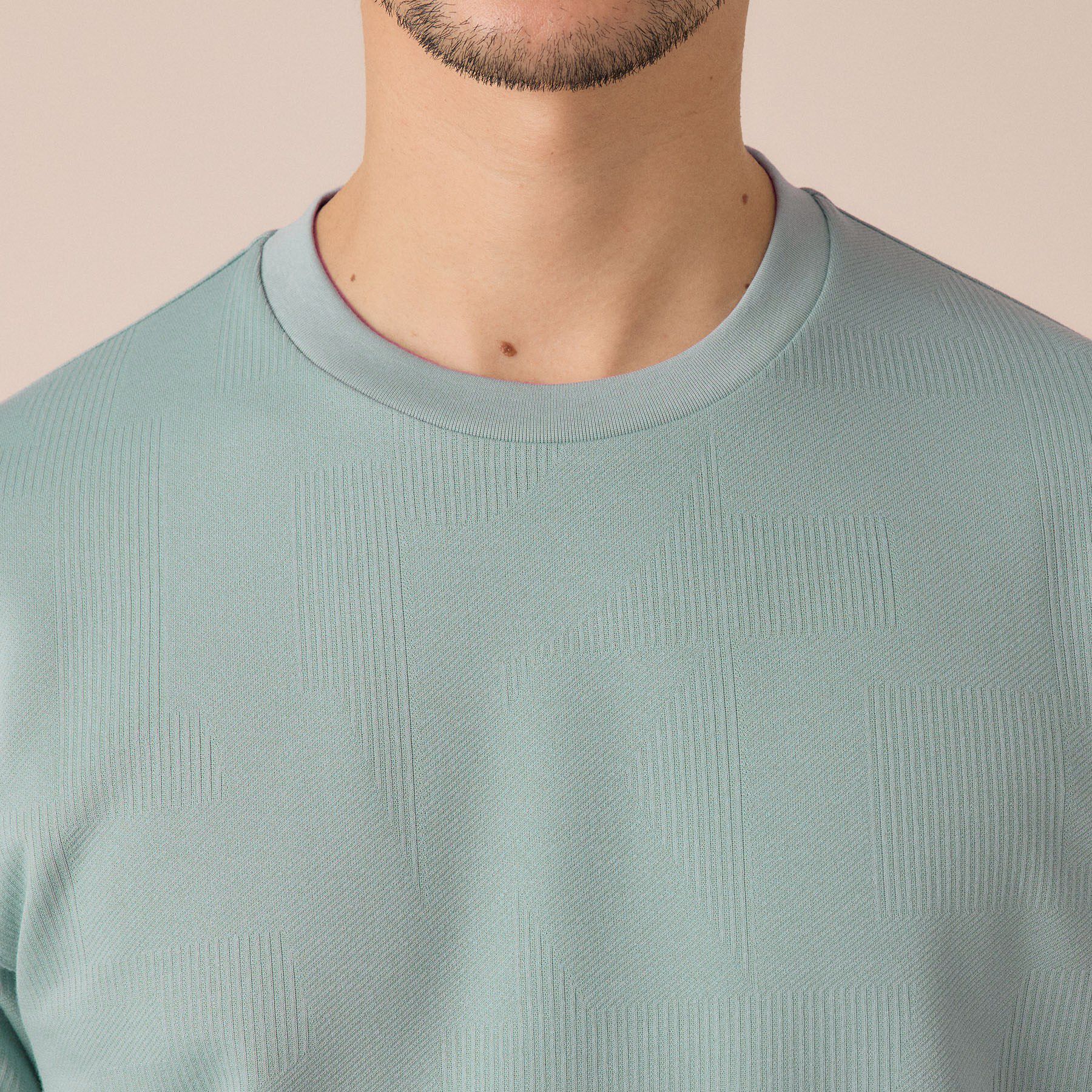 TAKEO KIKUCHI「【尾州ファブリック】ジャガードカットソー」|Tシャツ・カットソー|