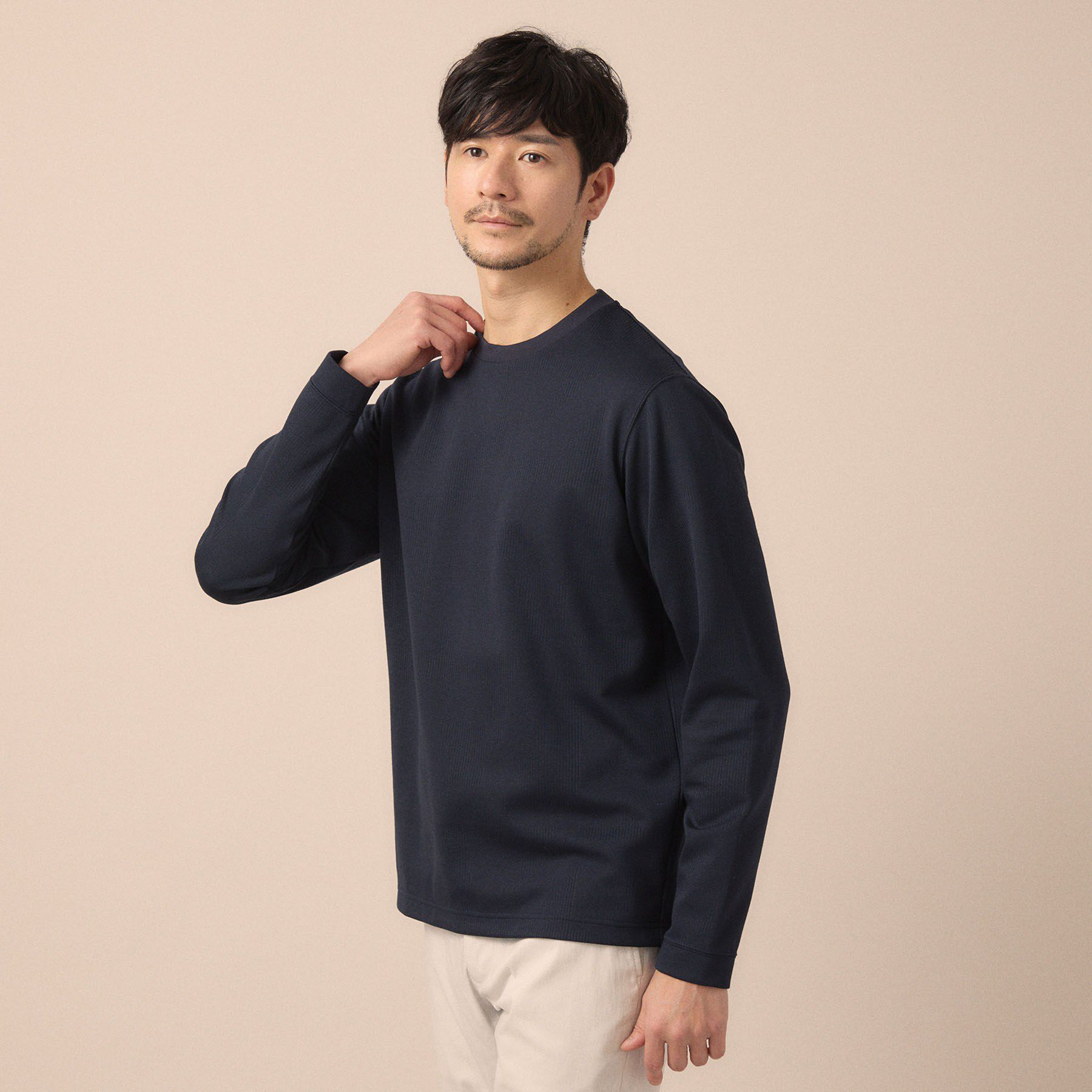 TAKEO KIKUCHI「【尾州ファブリック】ジャガードカットソー」|Tシャツ・カットソー|