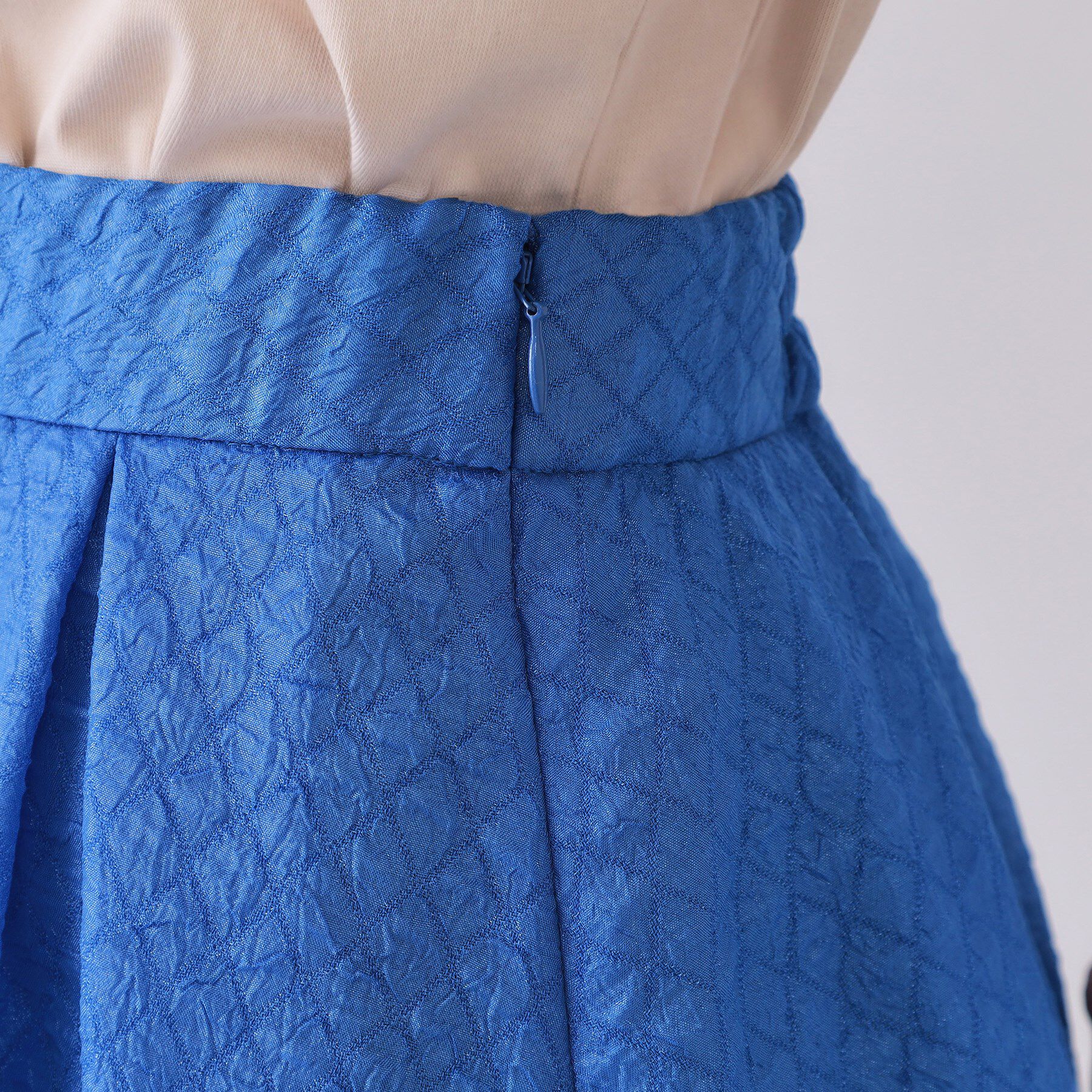 OPAQUE.CLIP「シアージャカードタックフレアスカート【洗濯機洗い可】」|スカート|