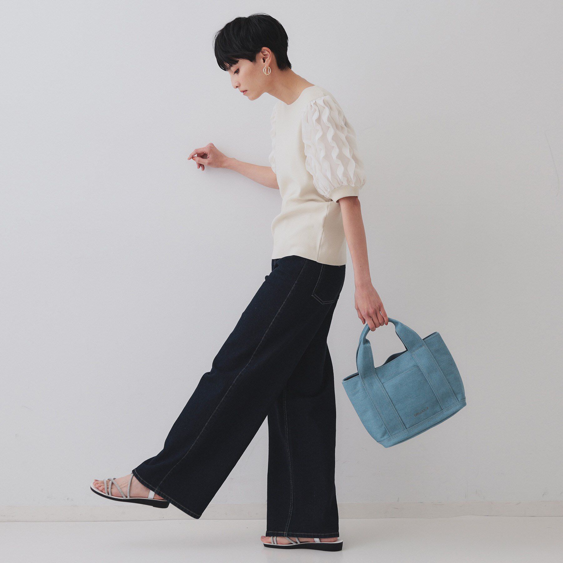 OPAQUE.CLIP「【2WAY／多ポケット】3層セパレートミドルトートバッグ」|トートバッグ|