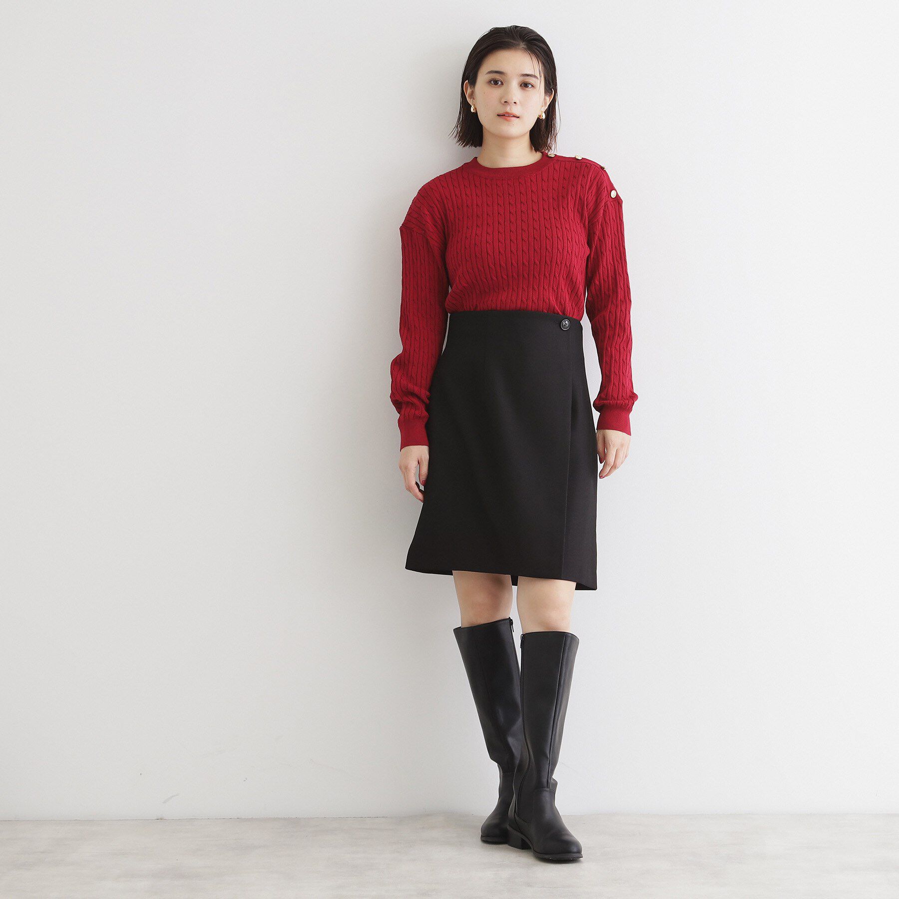 THE SHOP TK「【＠BAILA掲載】ラップ風ミニスカート」|スカート|