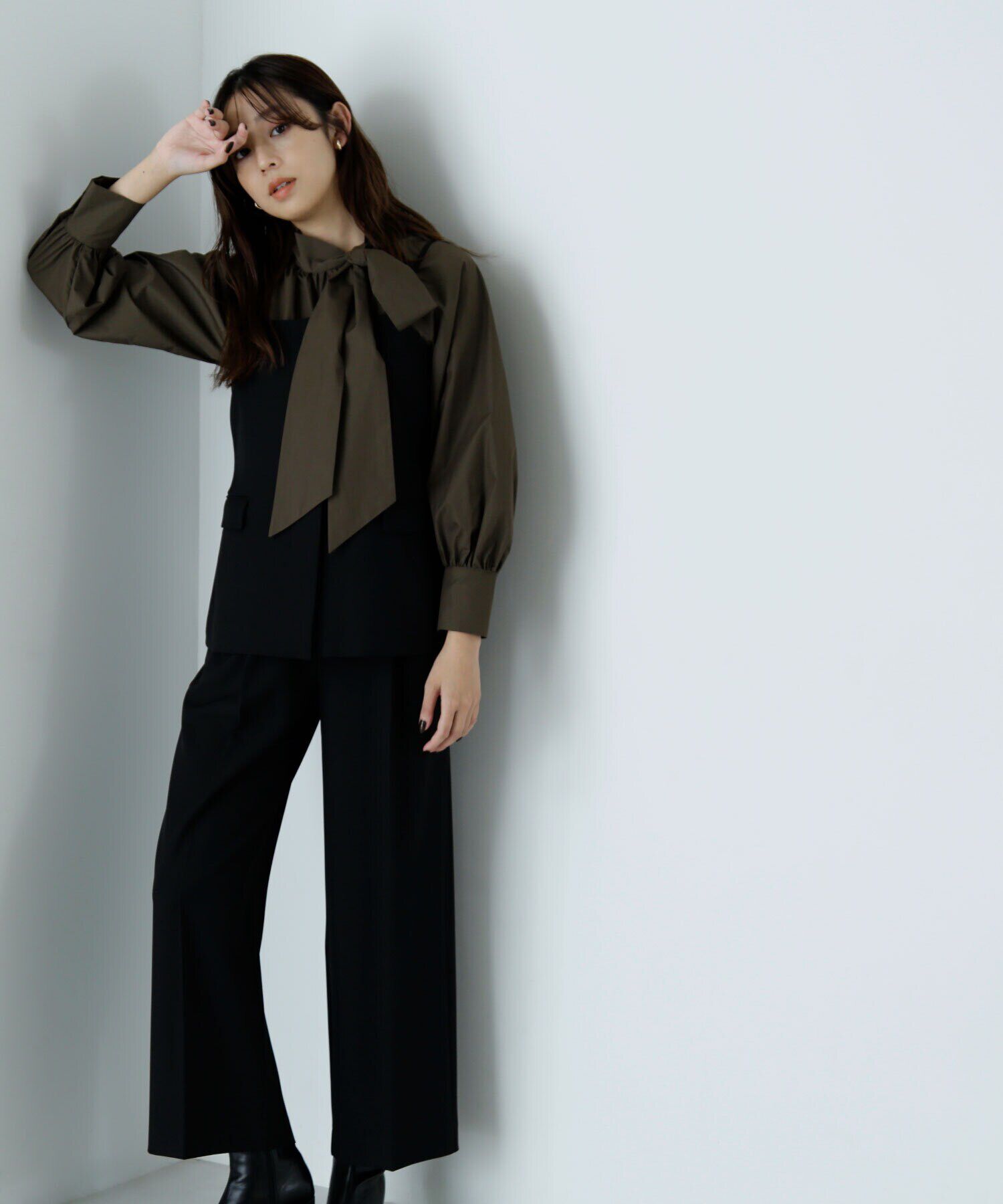  「マニッシュビスチェセットアップ」|ワンピース|