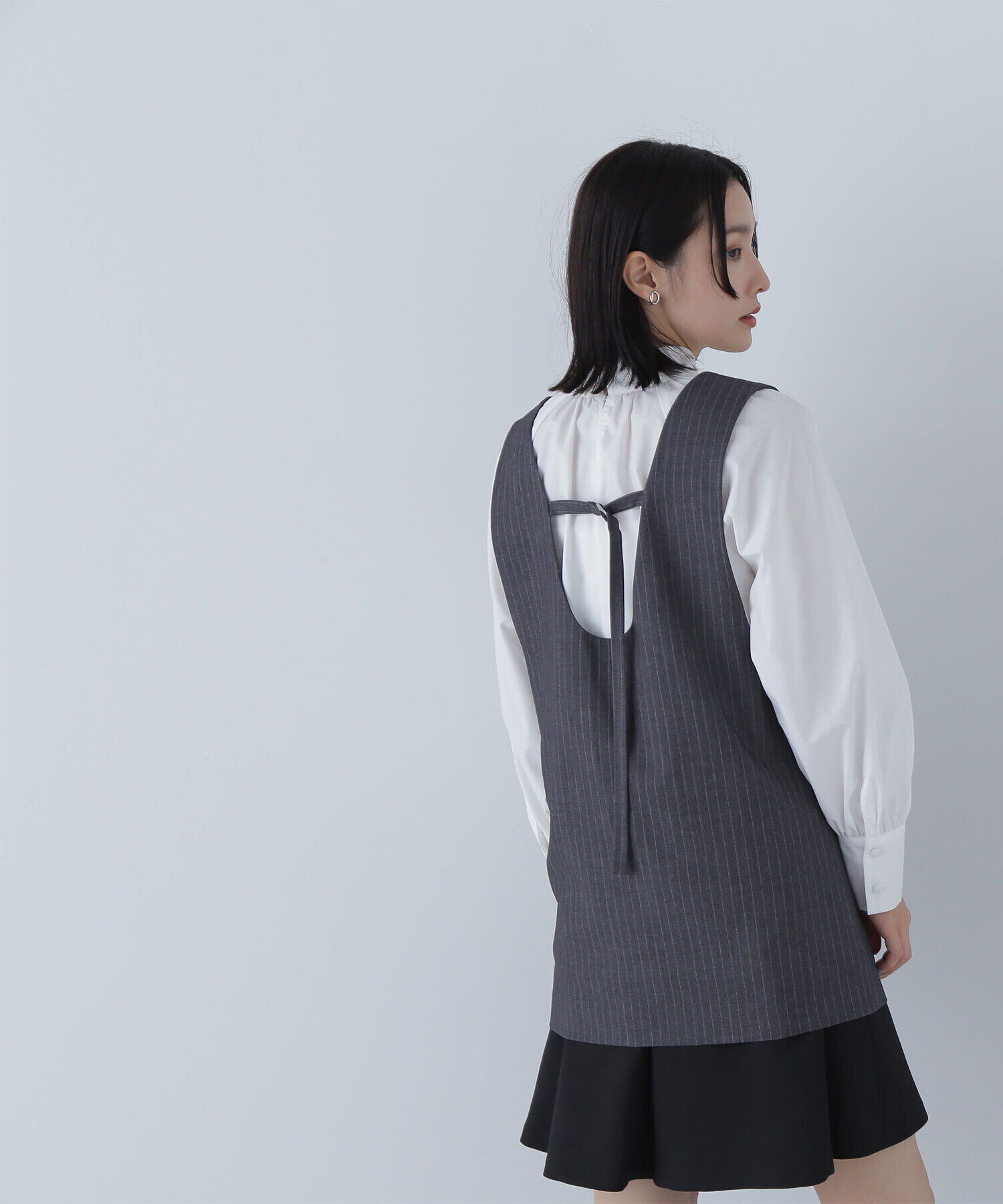  「Uネックチュニック＆ワイドパンツ」|ワンピース|