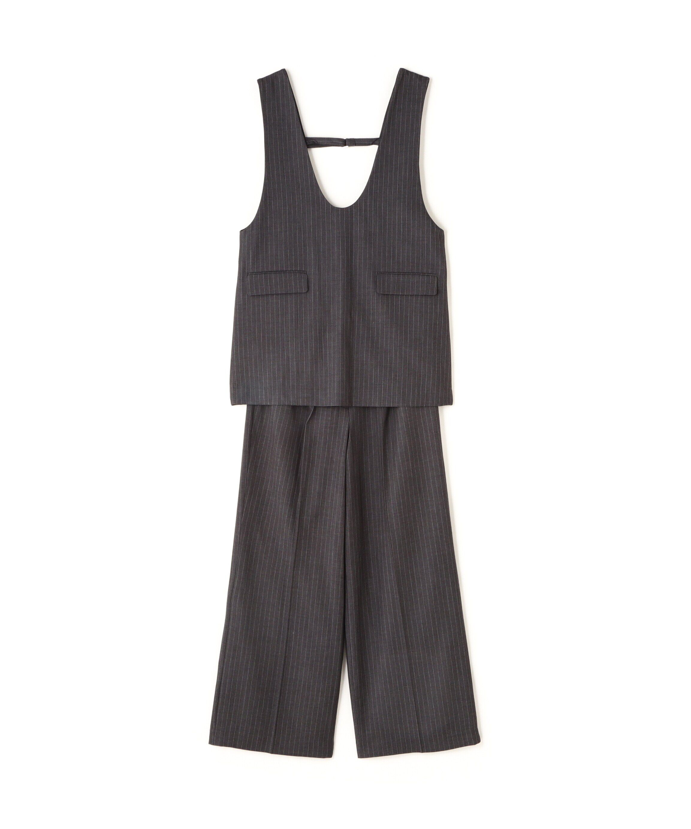  「Uネックチュニック＆ワイドパンツ」|ワンピース|