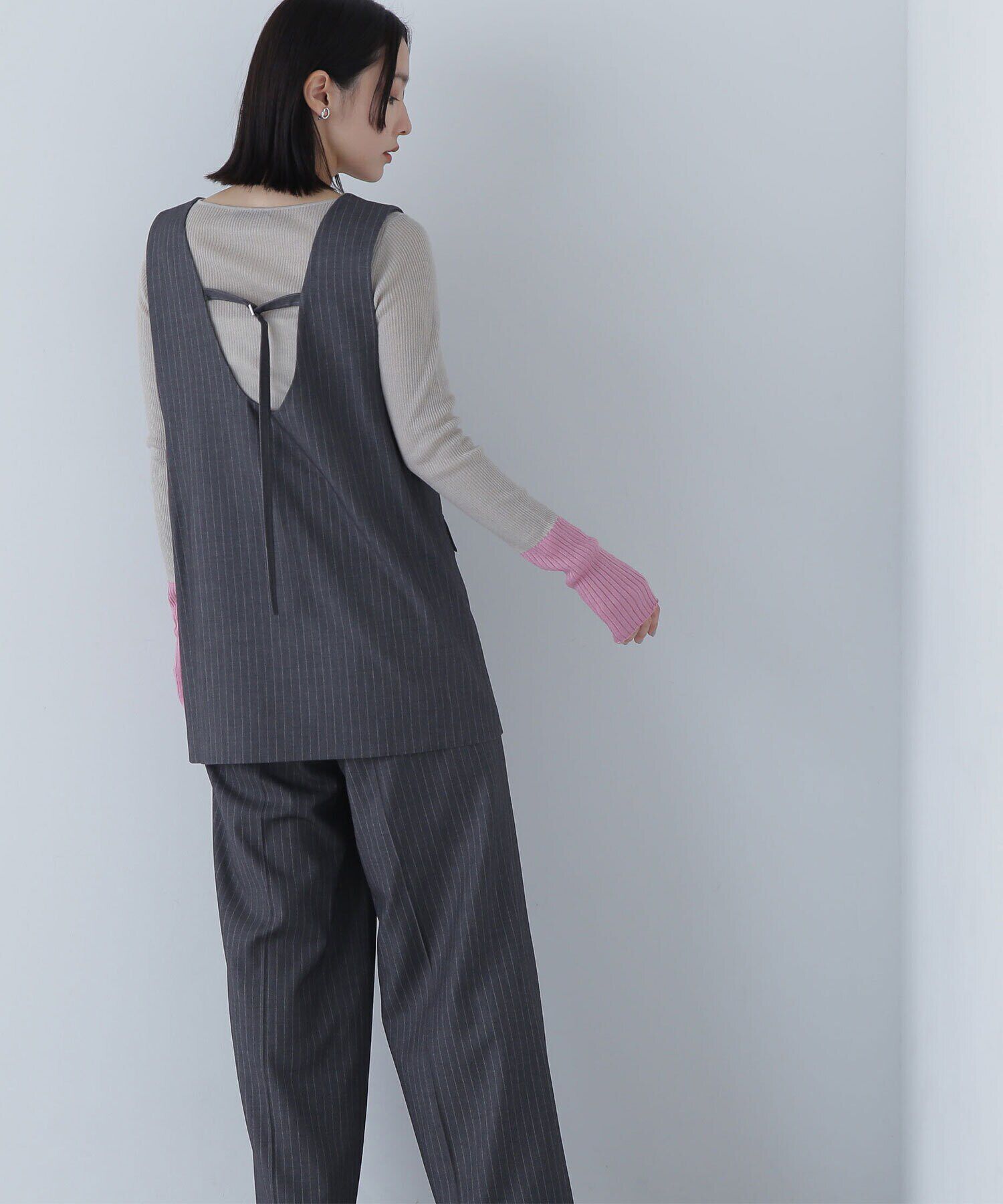  「Uネックチュニック＆ワイドパンツ」|ワンピース|