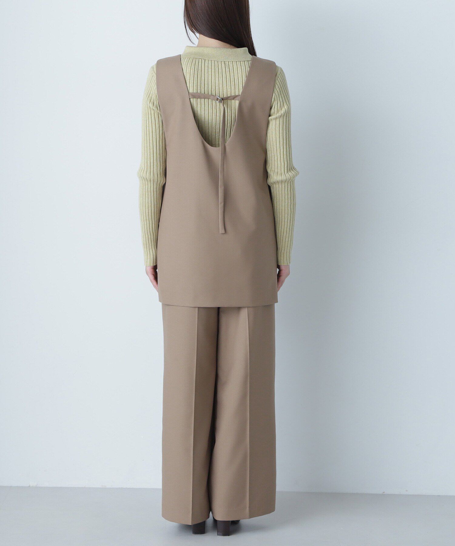  「Uネックチュニック＆ワイドパンツ」|ワンピース|