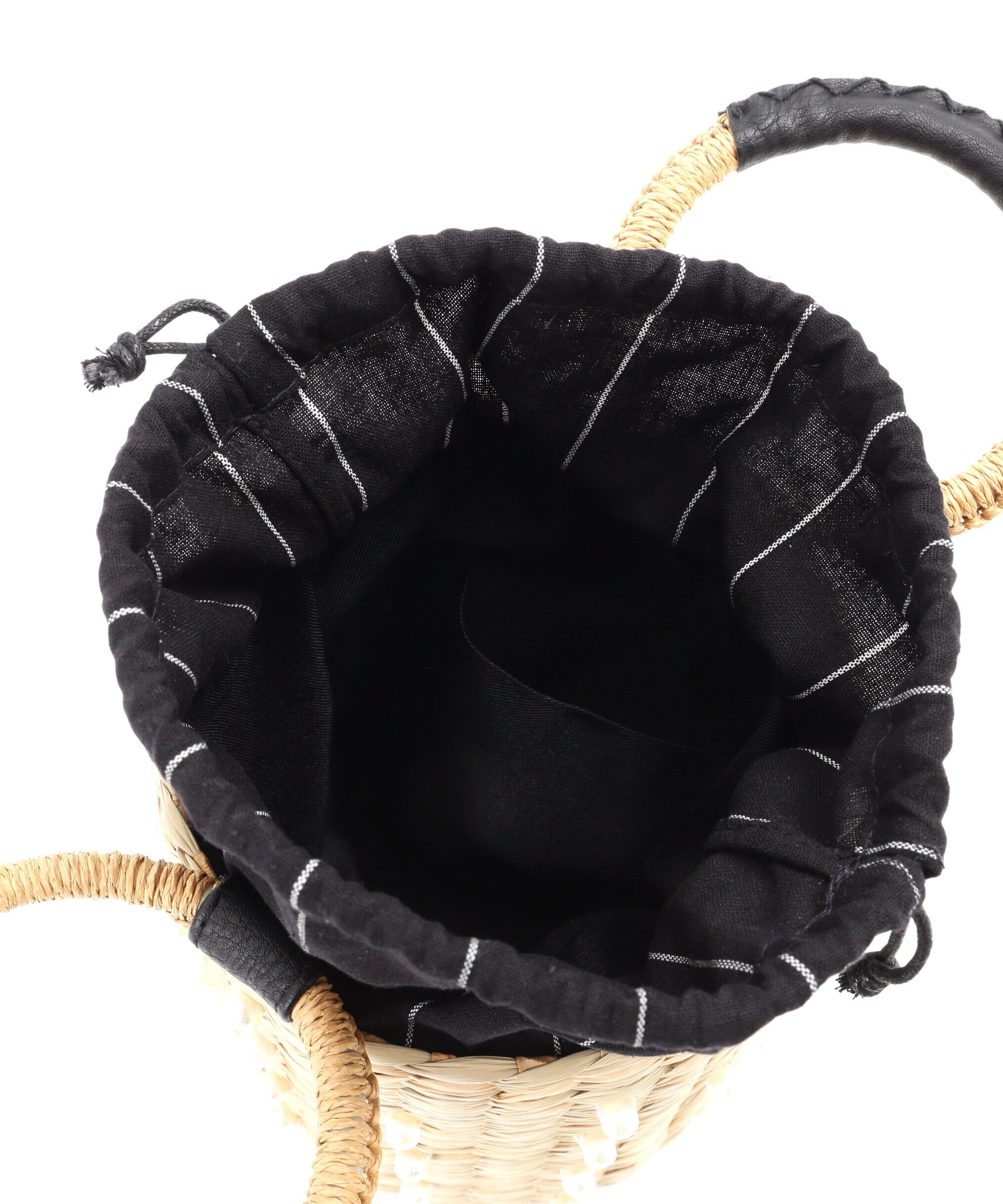  「パール付きかごトートバッグ」|その他|