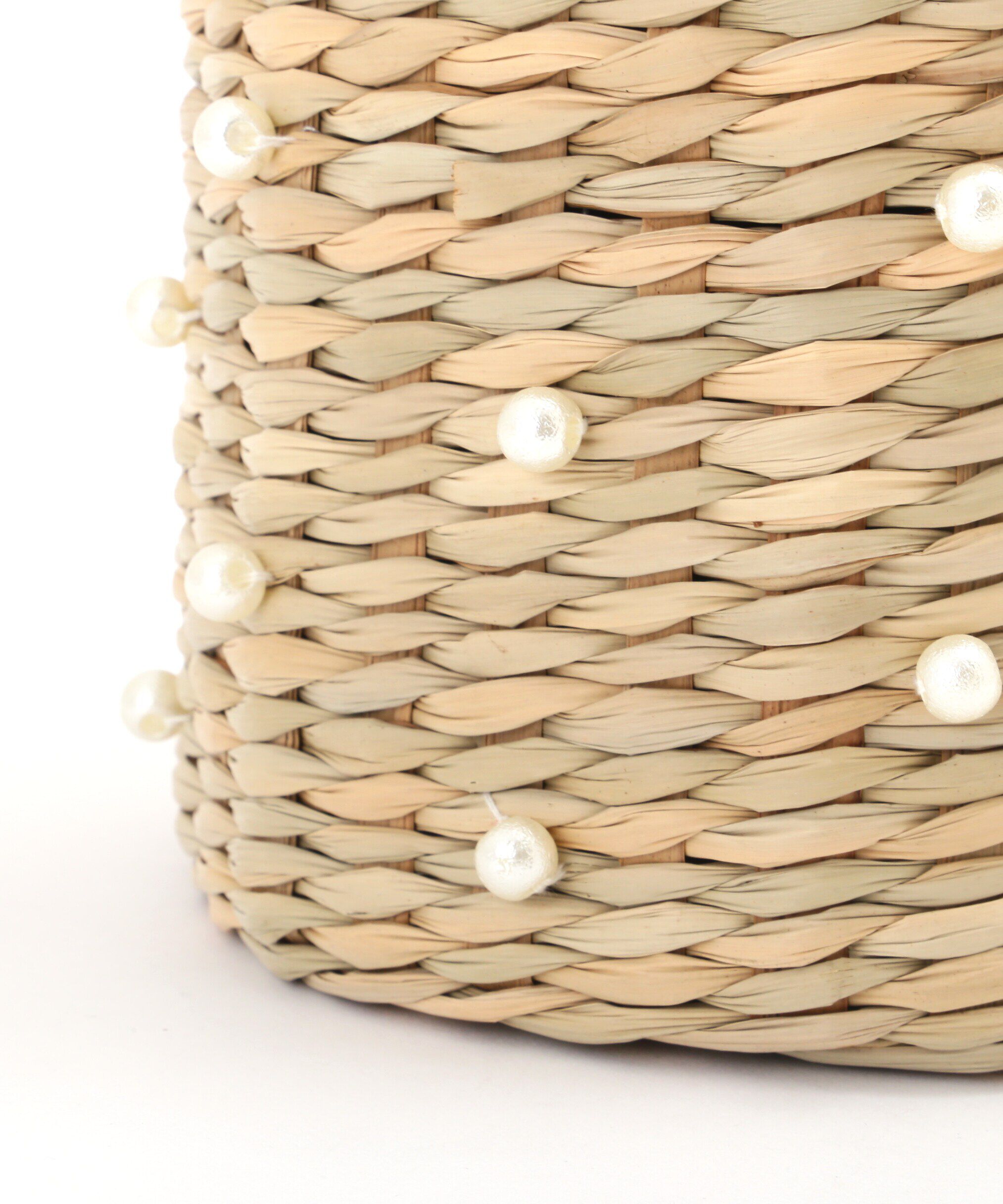  「パール付きかごトートバッグ」|その他|