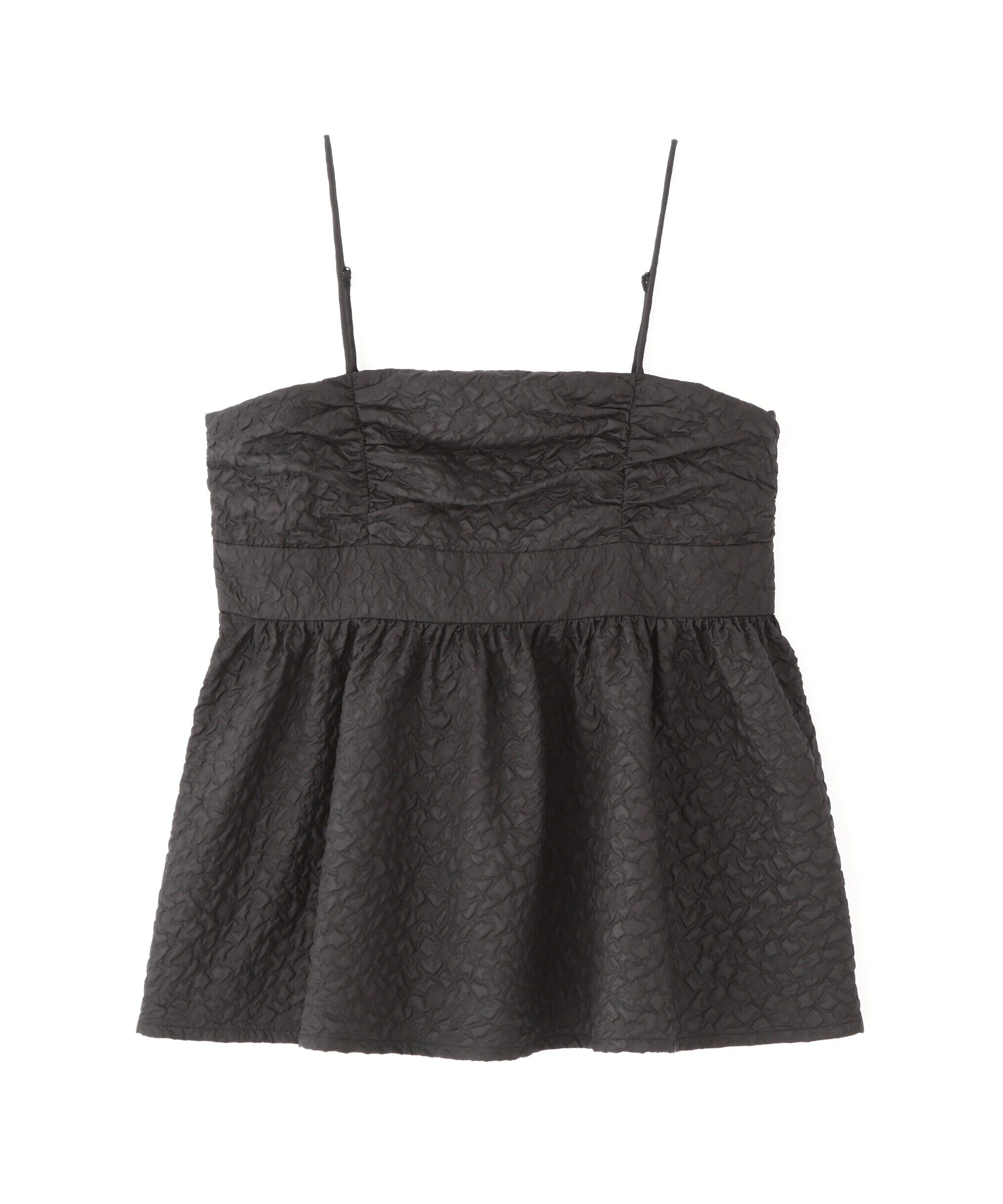  「エンボスシャーリングキャミソール」|シャツ・ブラウス|