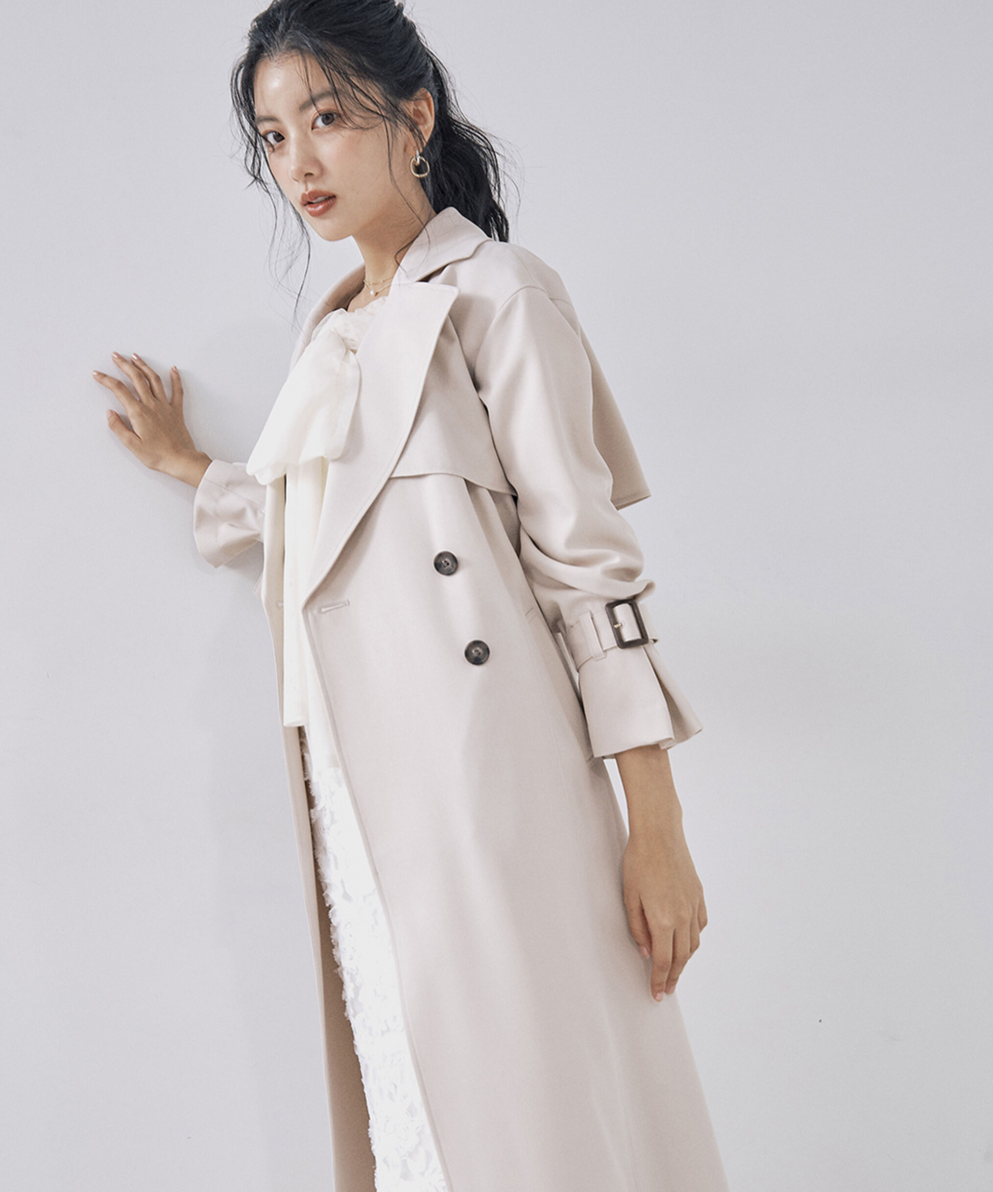 PROPORTION BODY DRESSING「ベーシックロングトレンチ」|その他|ベージュ