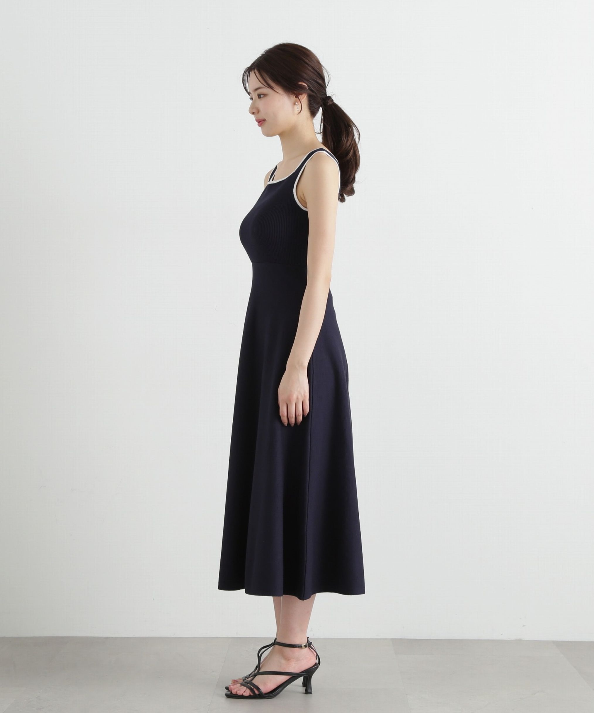 PROPORTION BODY DRESSING「バイカラーアンサンブルニットワンピース」|ワンピース|