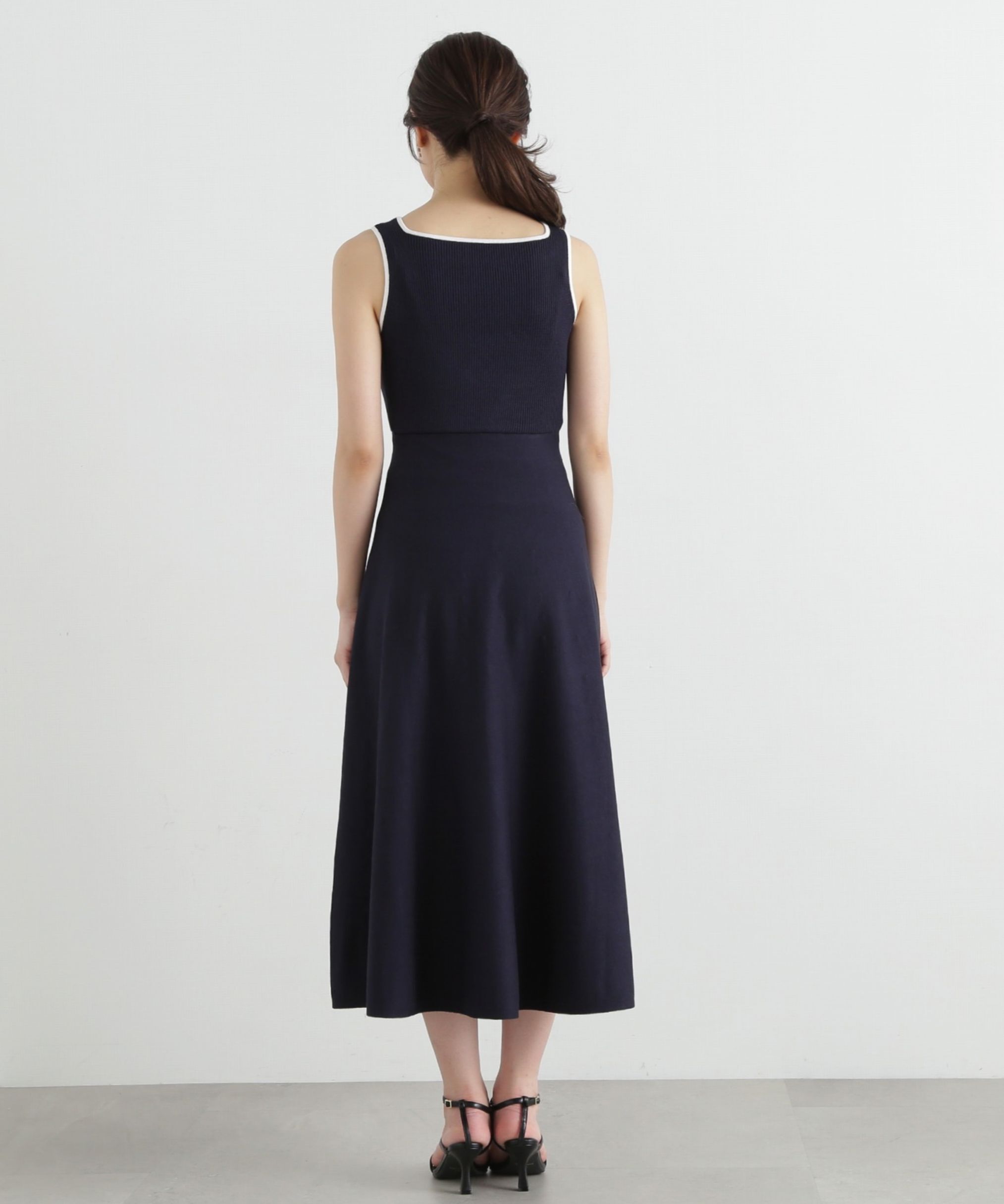 PROPORTION BODY DRESSING「バイカラーアンサンブルニットワンピース」|ワンピース|