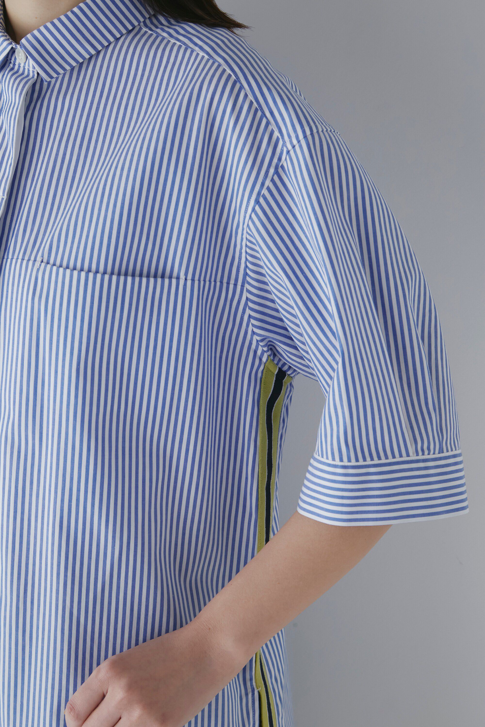  「◆スポーティストライプブラウス」|シャツ・ブラウス|