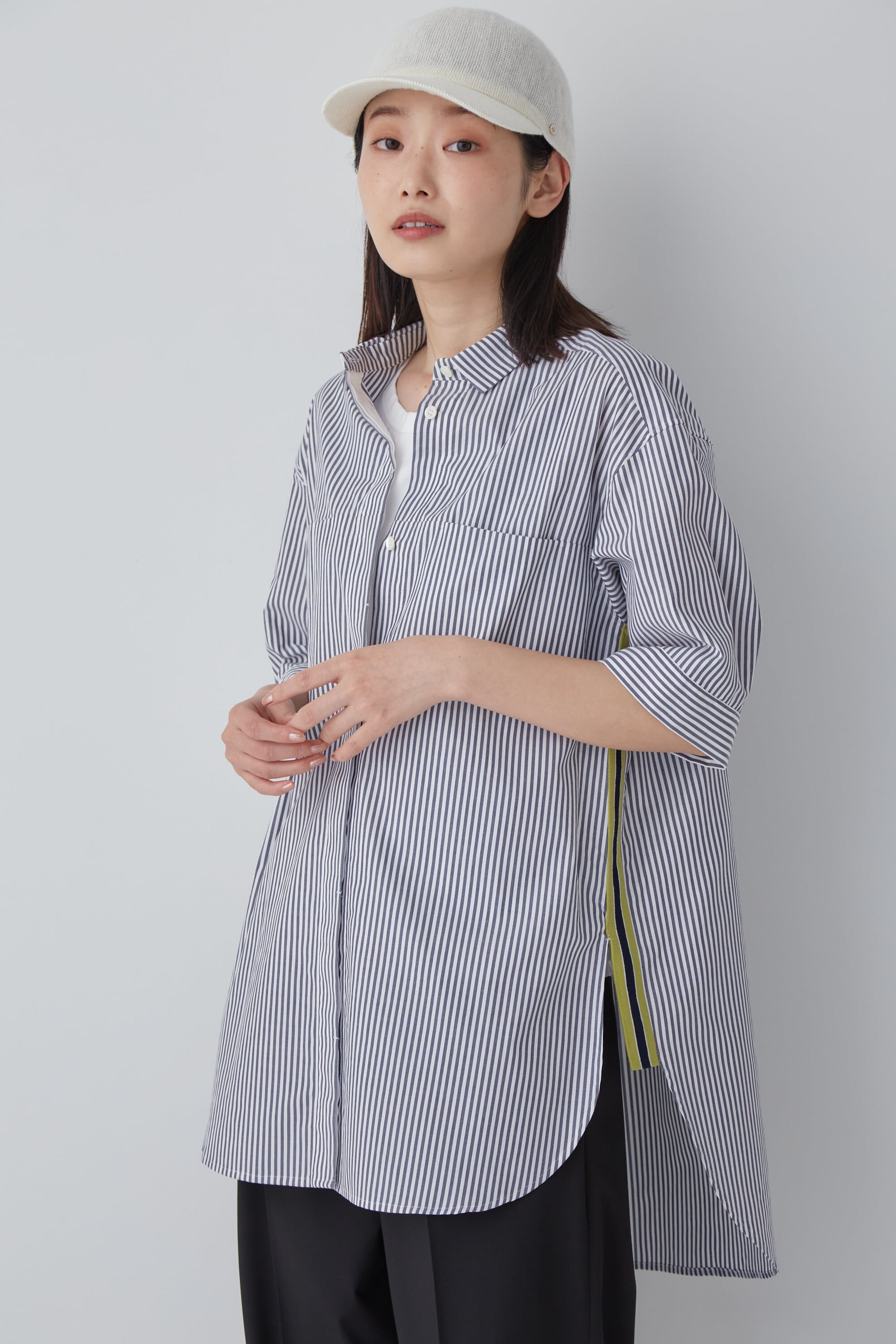  「◆スポーティストライプブラウス」|シャツ・ブラウス|ネイビースト 3