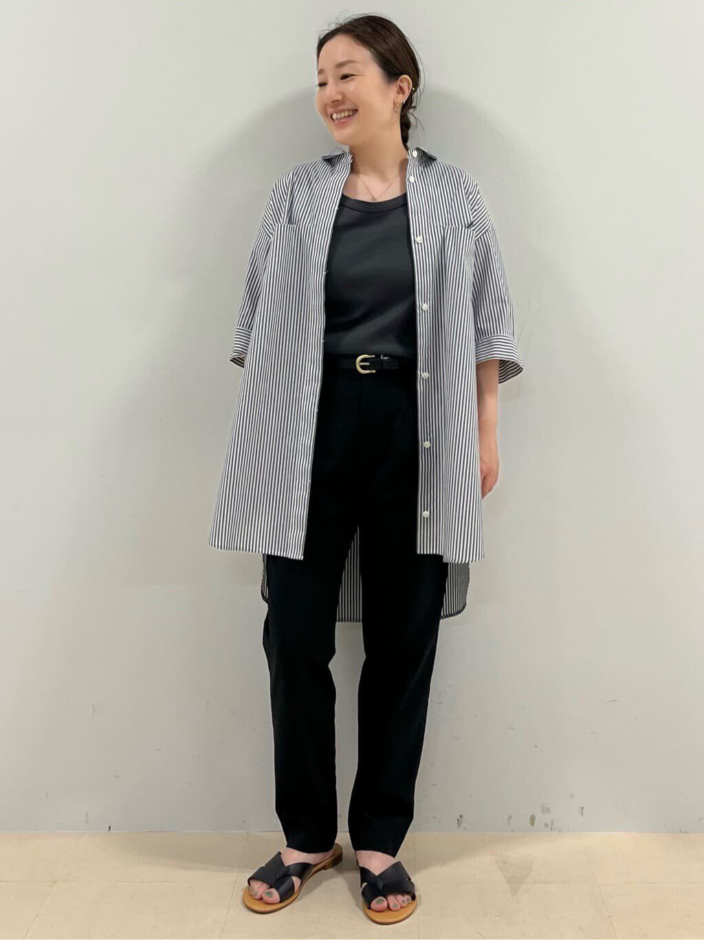  「◆スポーティストライプブラウス」|シャツ・ブラウス|