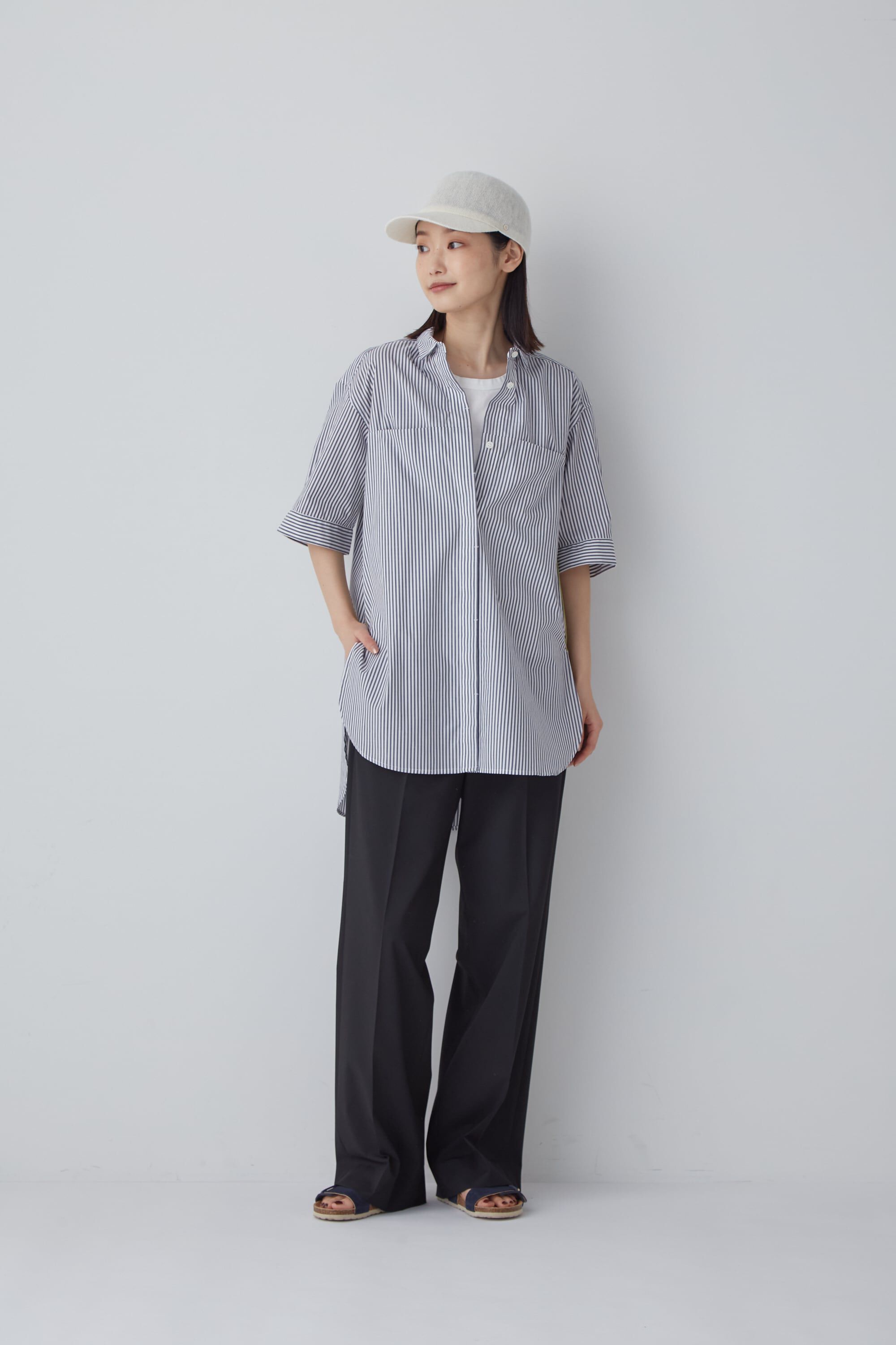  「◆スポーティストライプブラウス」|シャツ・ブラウス|