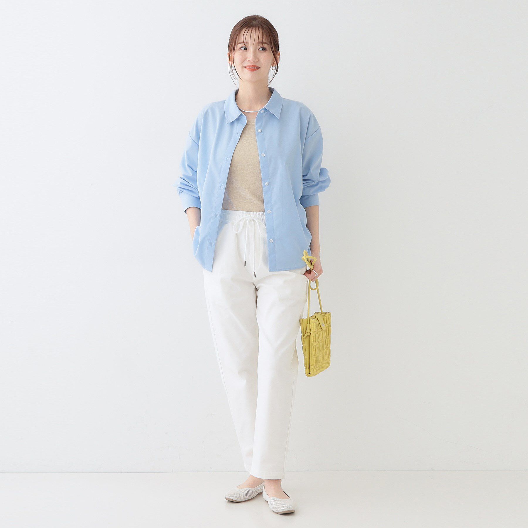 SHOO･LA･RUE「【高レビュー/S-LL】大人ヘルシーなスタイルに ラメタンクトップ」|キャミソール|