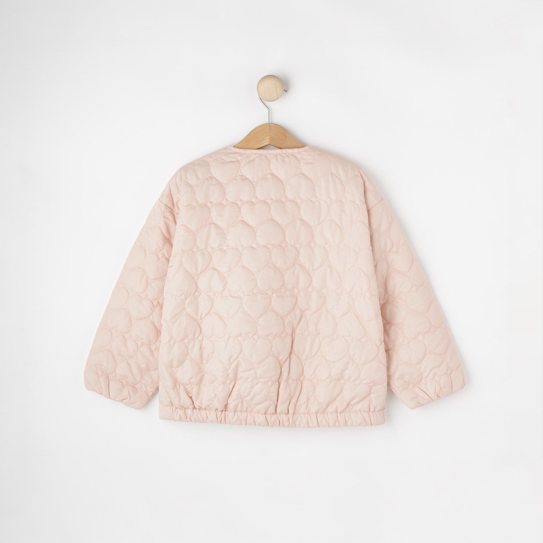 SHOO･LA･RUE「【100-150cm】ハートキルトノーカラーブルゾン」|ブルゾン・スタジャン|