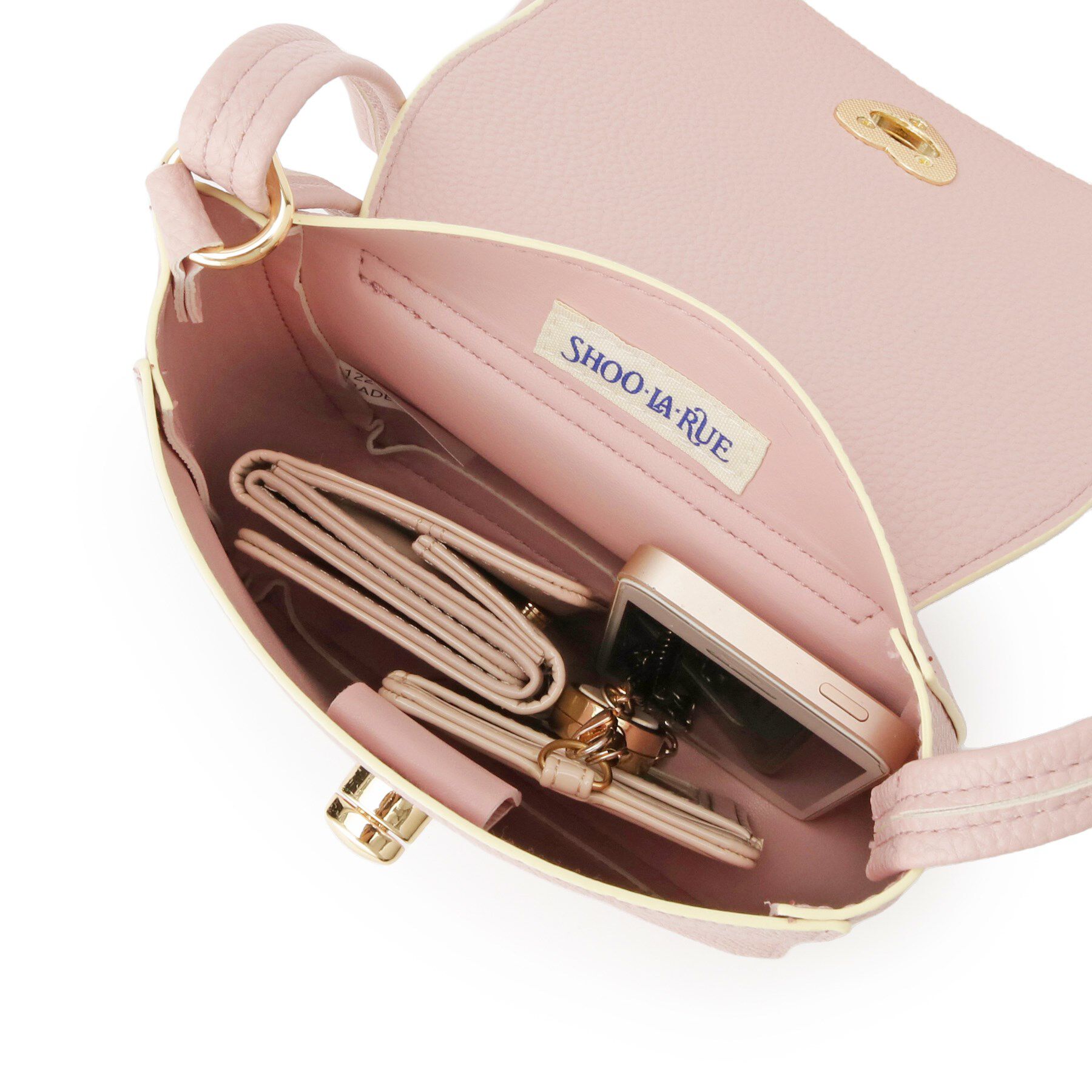 SHOO･LA･RUE「ソフトレザー調ポシェット」|ショルダー・メッセンジャー|