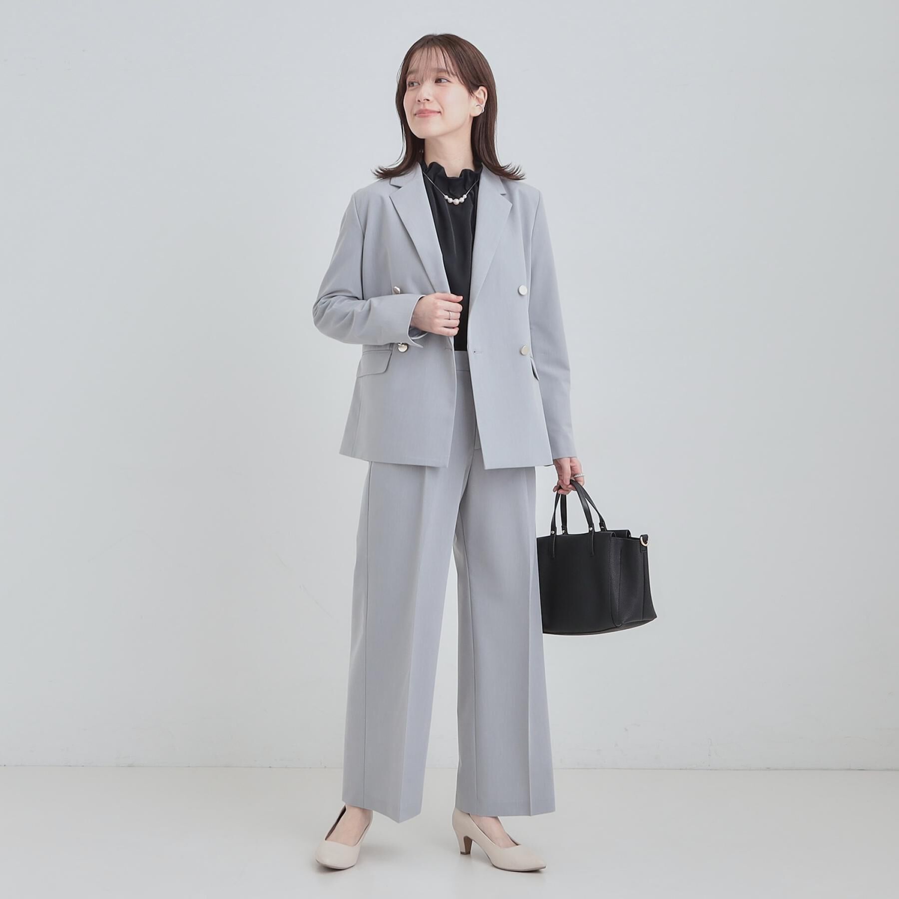 SHOO･LA･RUE「【セットアップ可能】サラっと軽やか ワイドストレートパンツ」|その他|