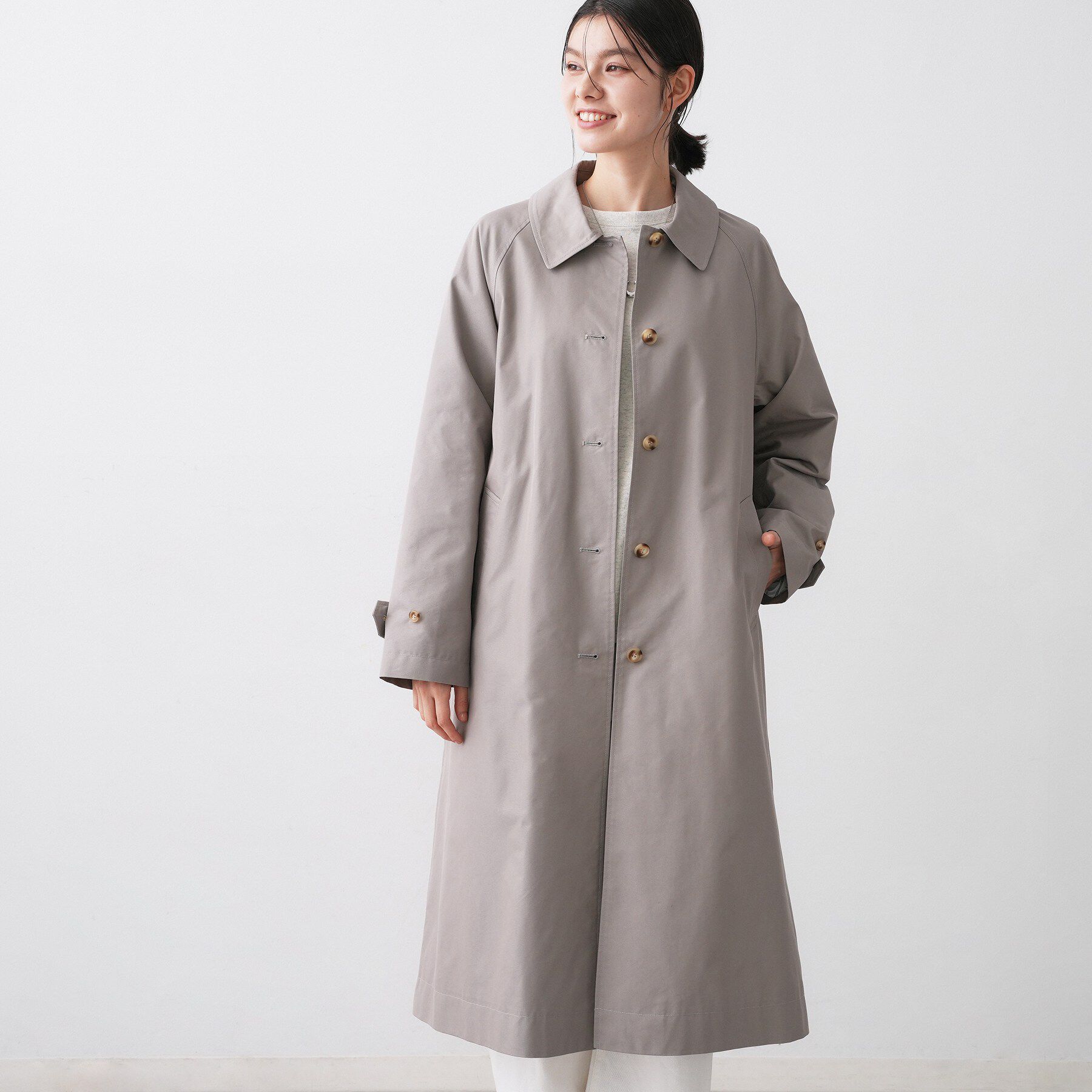 Dessin「シャンブレースプリングコート」|ステンカラーコート|