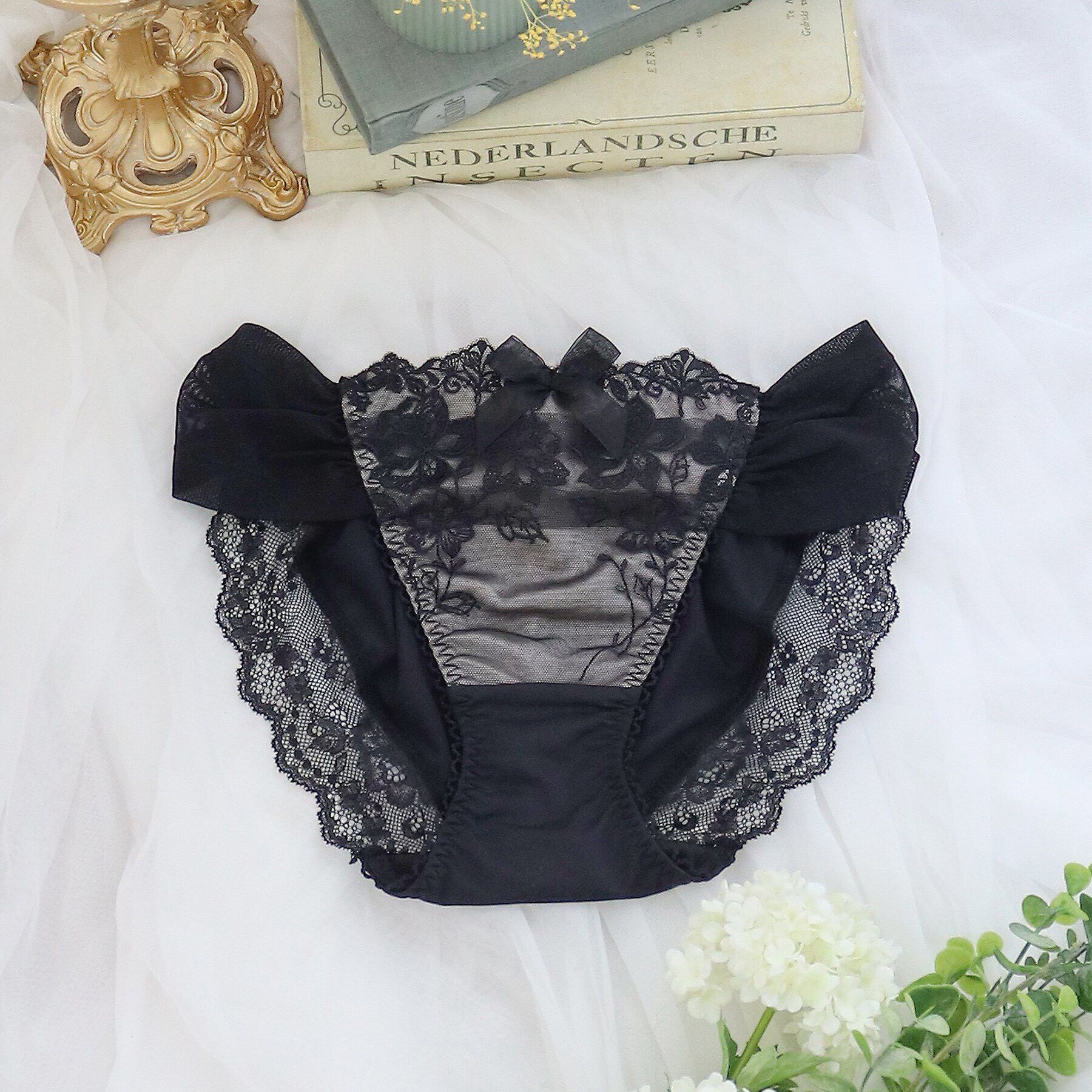 Risa Magli「シェイラ ノーマルショーツ」|インナー|ブラック(019)