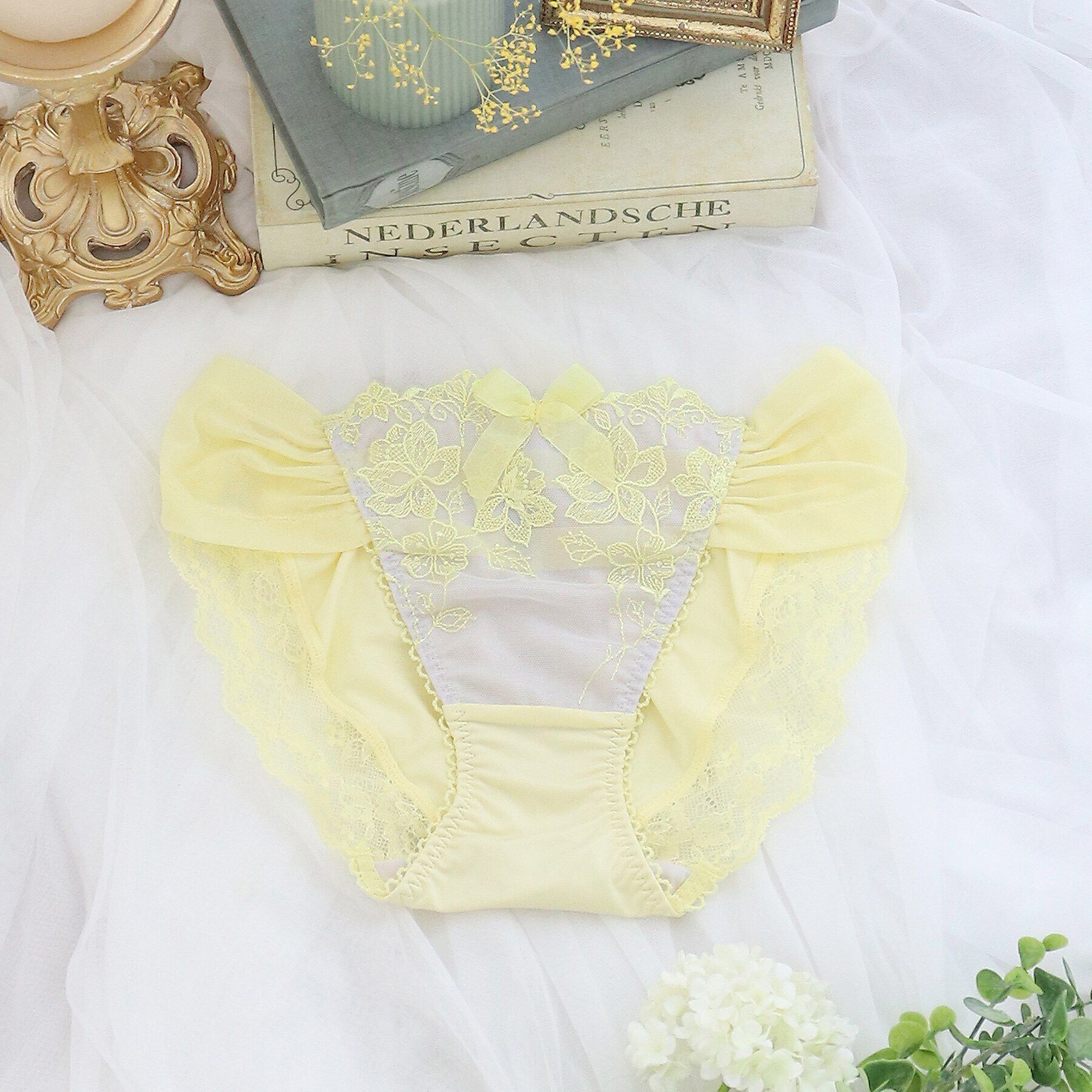 Risa Magli「シェイラ ノーマルショーツ」|インナー|イエロー(030)