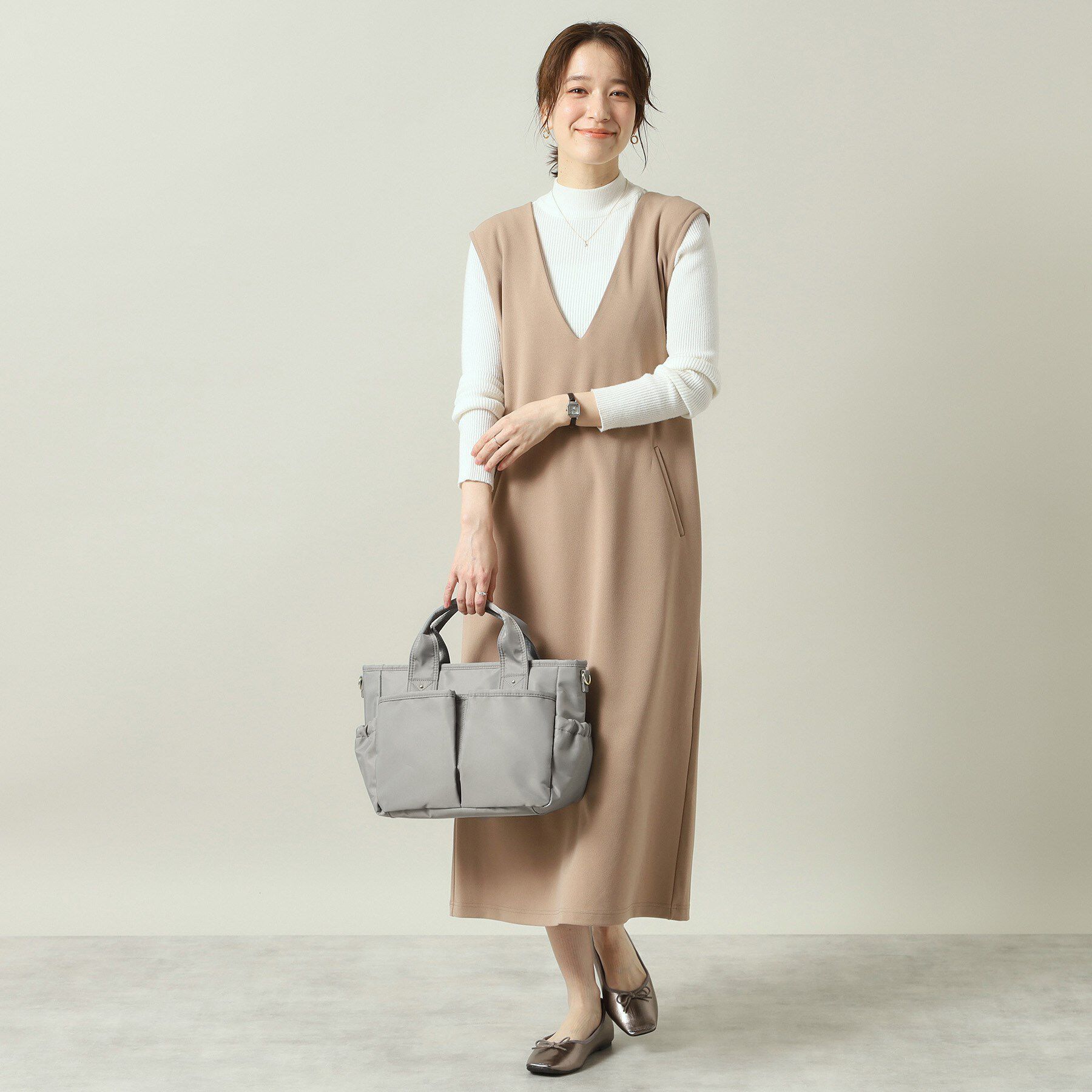 ITS&rsquo;DEMO「撥水10ポケ2WAYトート」|ハンドバッグ|