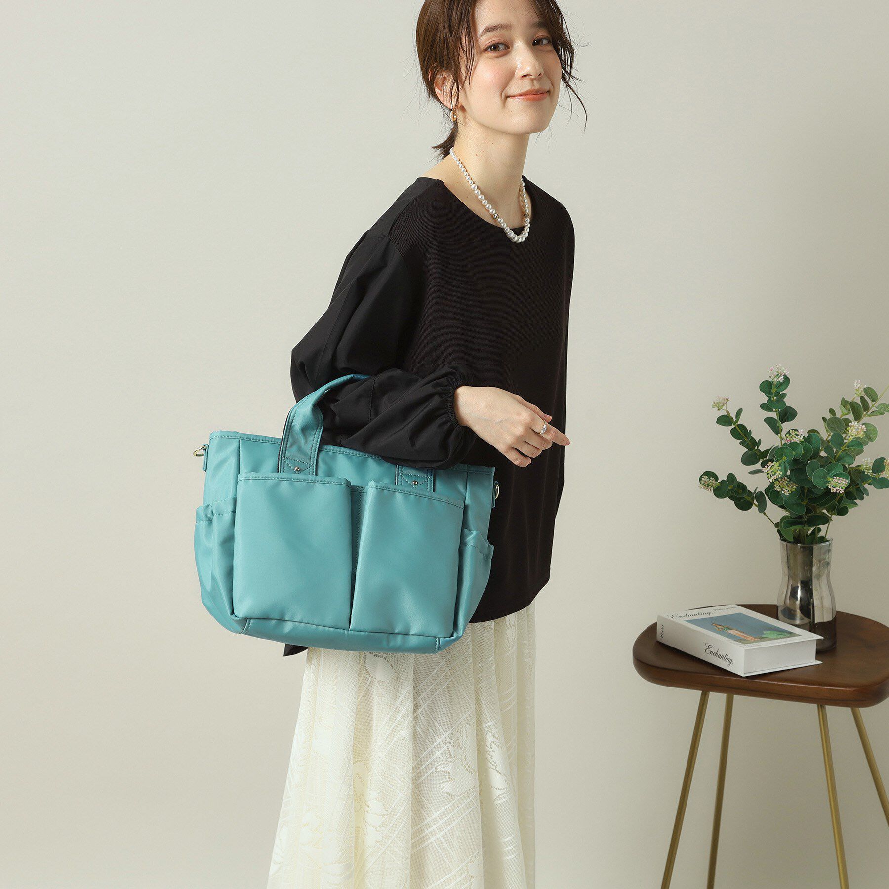 ITS&rsquo;DEMO「撥水10ポケ2WAYトート」|ハンドバッグ|