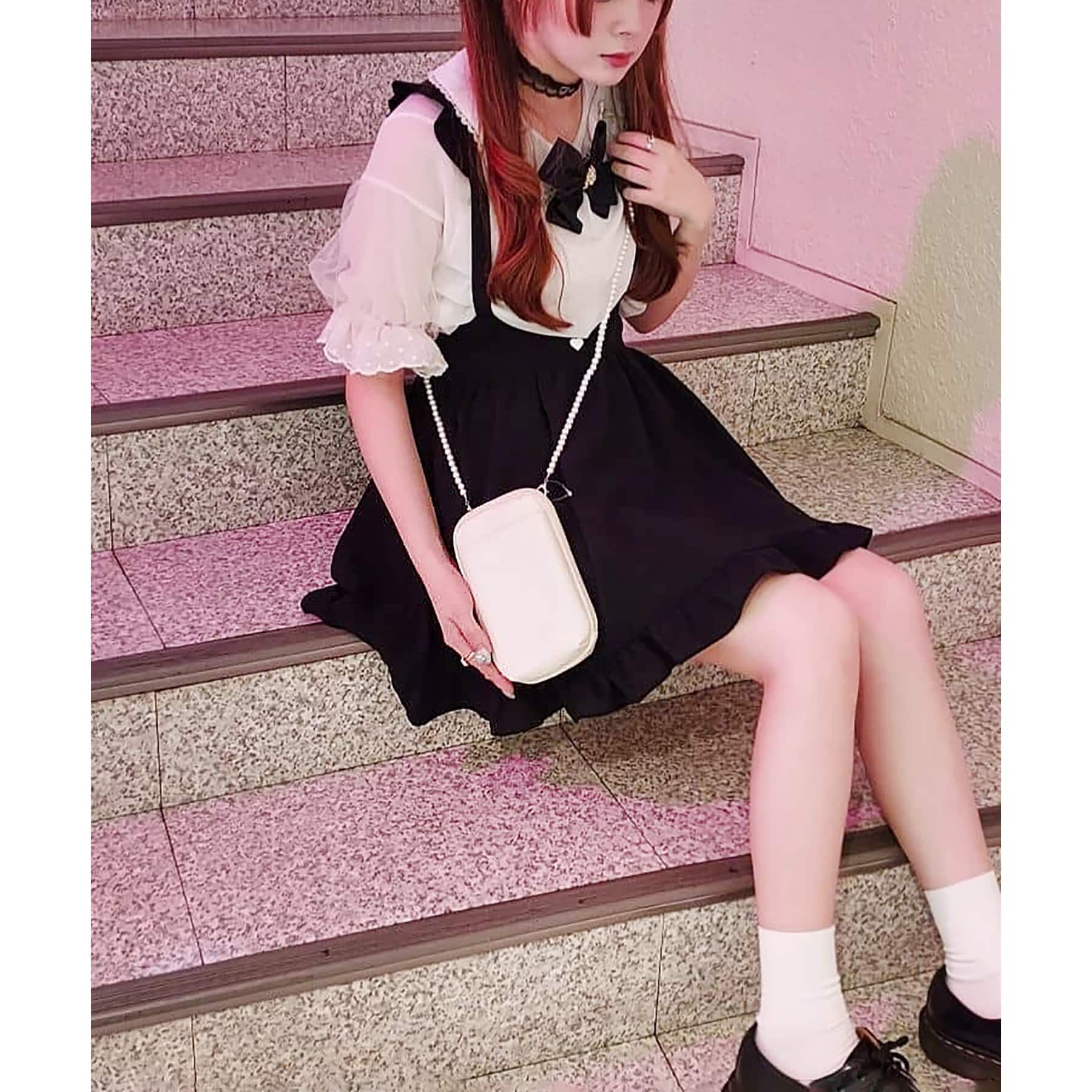 Ober Tashe「パール調チェーン マルチショルダーバッグ お財布ショルダー スマホショルダー ミニ ポシェット」|ショルダー・メッセンジャー|